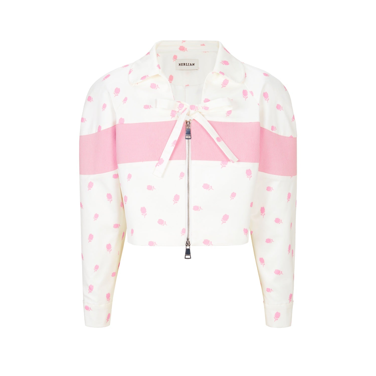 HERLIAN Strawberry Floral Knitted Patchwork Jacket | MADA IN CHINA