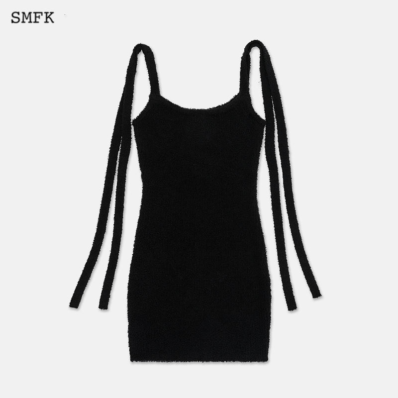 SMFK Stray Wandering Savage Knitted Halter Dress | MADA IN CHINA