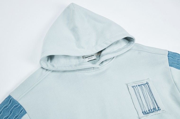 VANN VALRENCÉ Structure Spliced Two-piece Hoodie | MADA IN CHINA