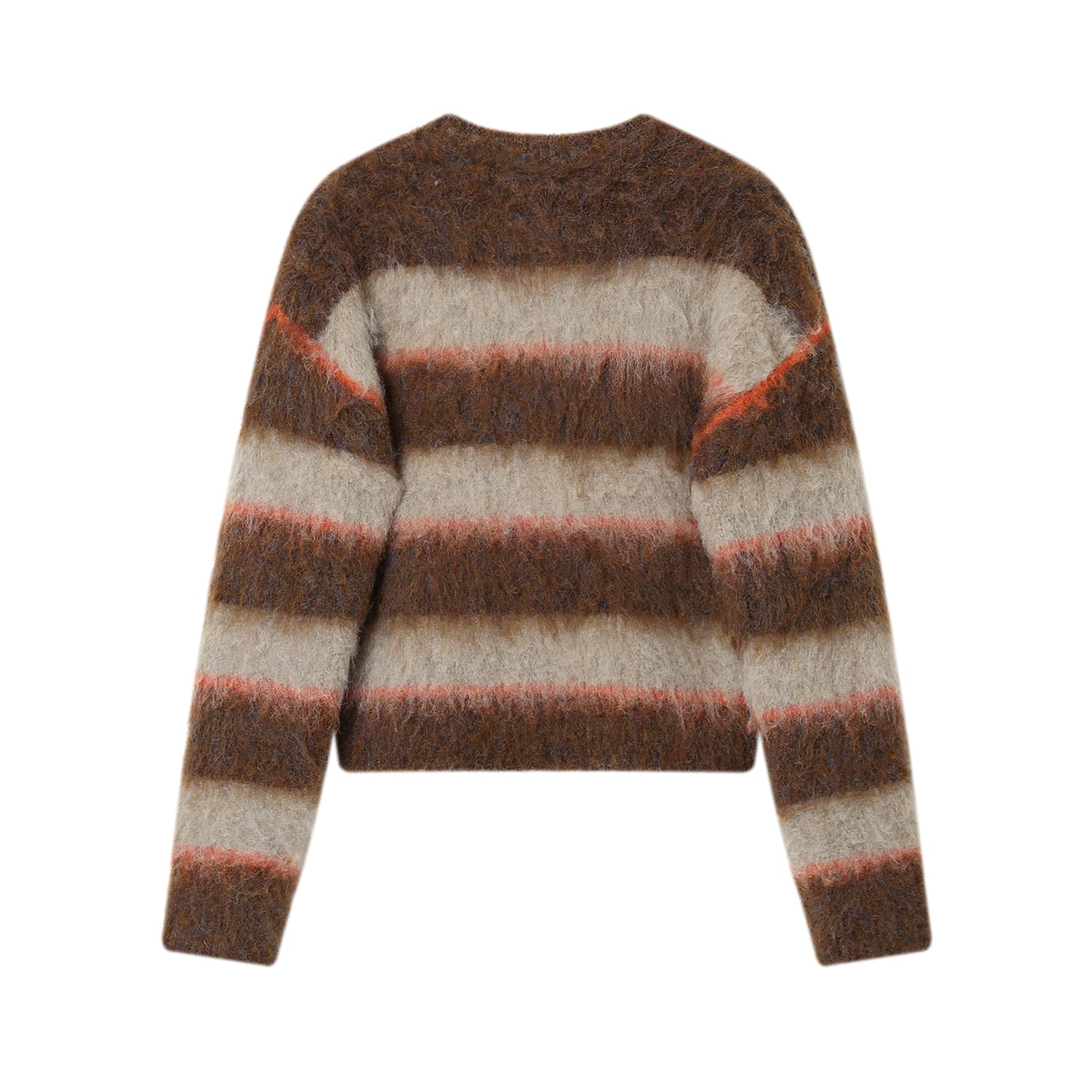 SOMESOWE Sunset Napped Stripe Sweater Brown | MADA IN CHINA