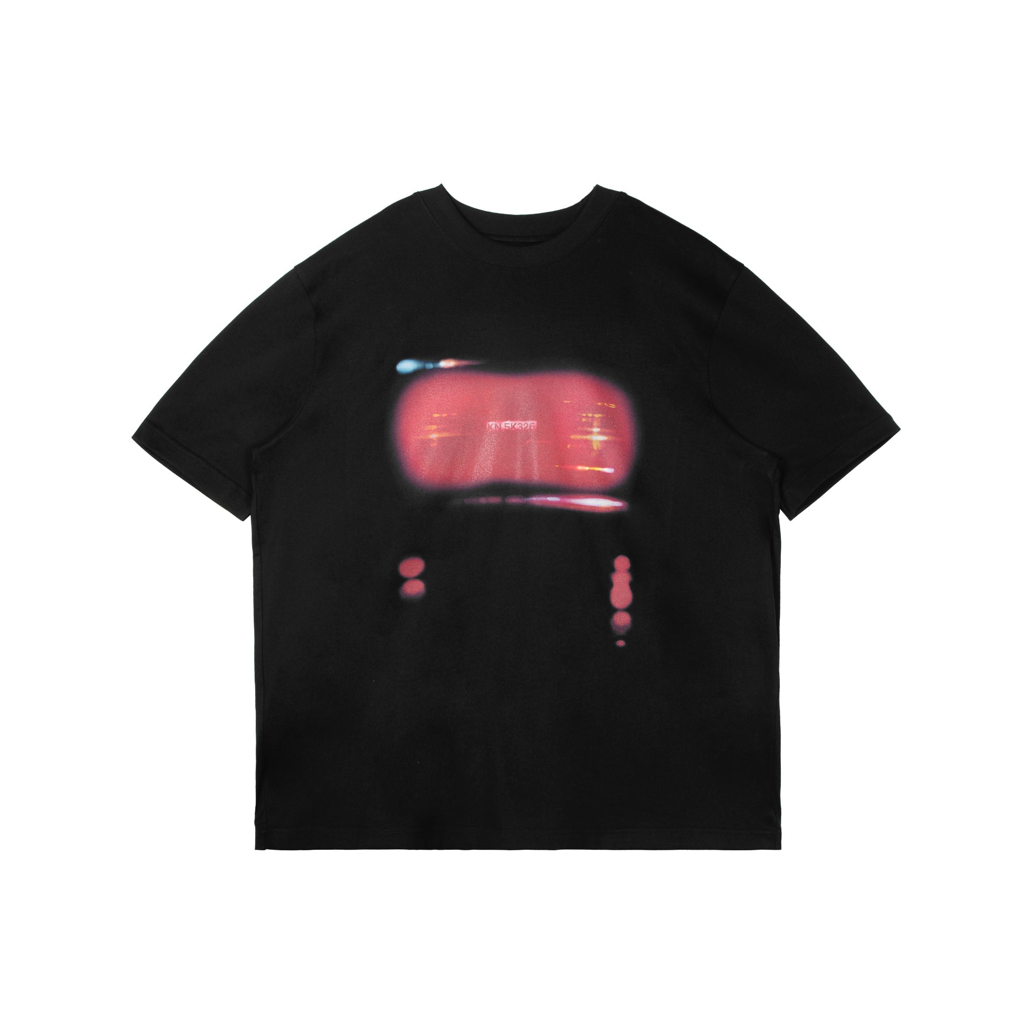 UNAWARES Tail Light Digital Printing Loose Fit T-shirt | MADA IN CHINA