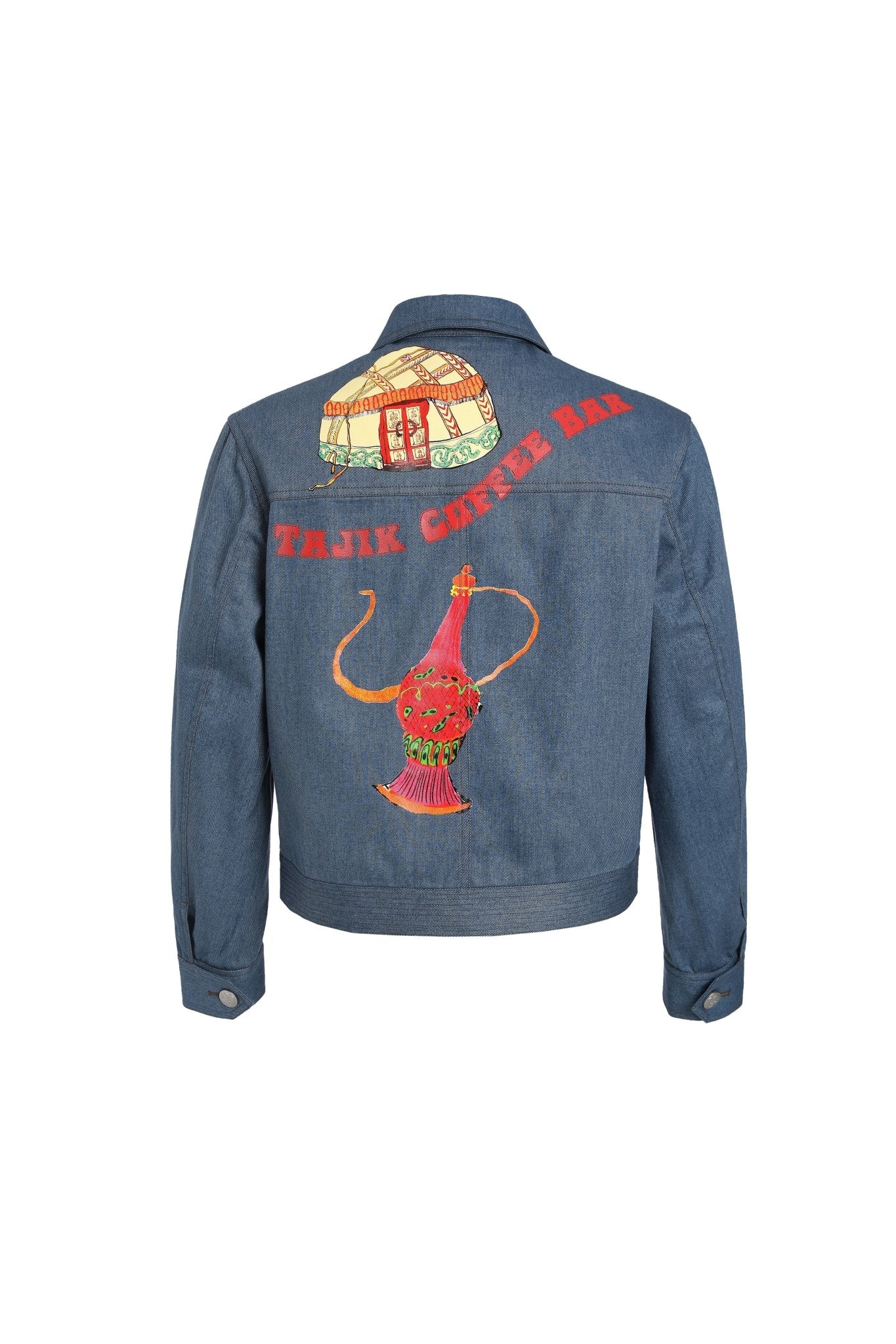 GARCON BY GARCON Tajik Coffee BAR Printed Denim Jacket | MADA IN CHINA