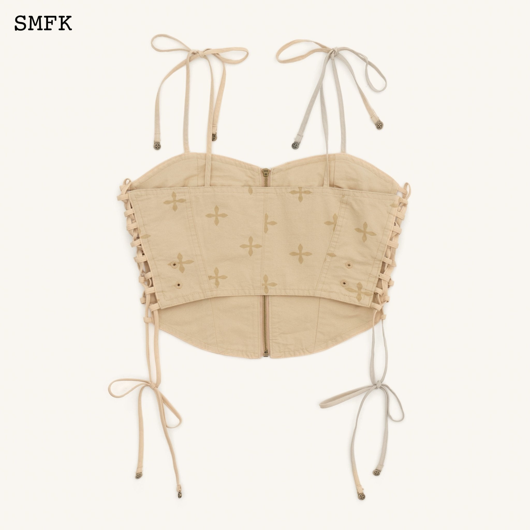 SMFK Temple Garden Paratrooper Cropped Top In Nude | MADA IN CHINA