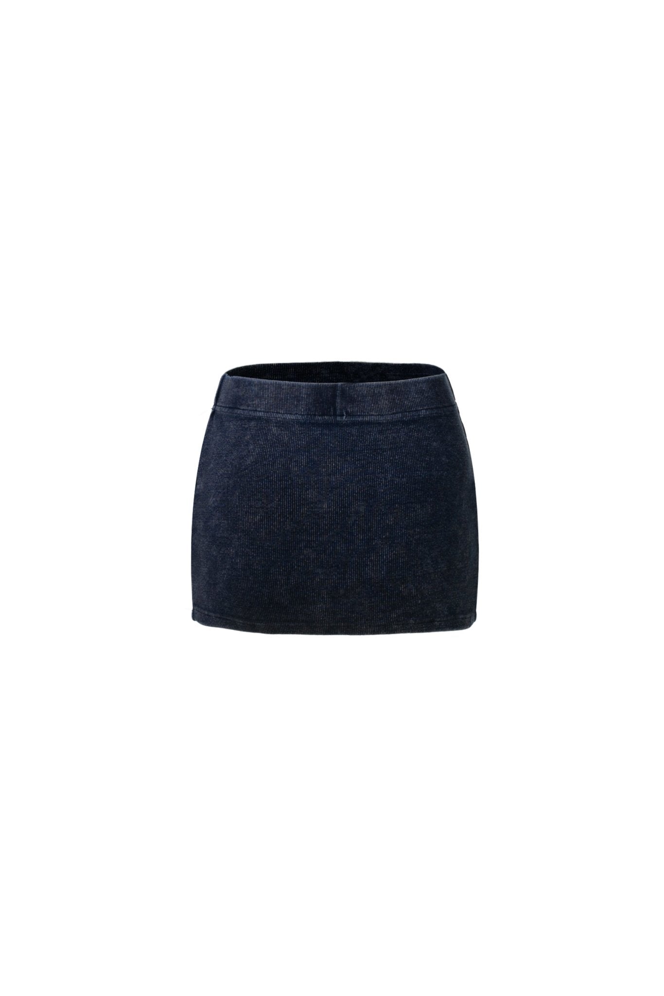 ANN ANDELMAN Thread Stripe Mini Skirt Blue | MADA IN CHINA