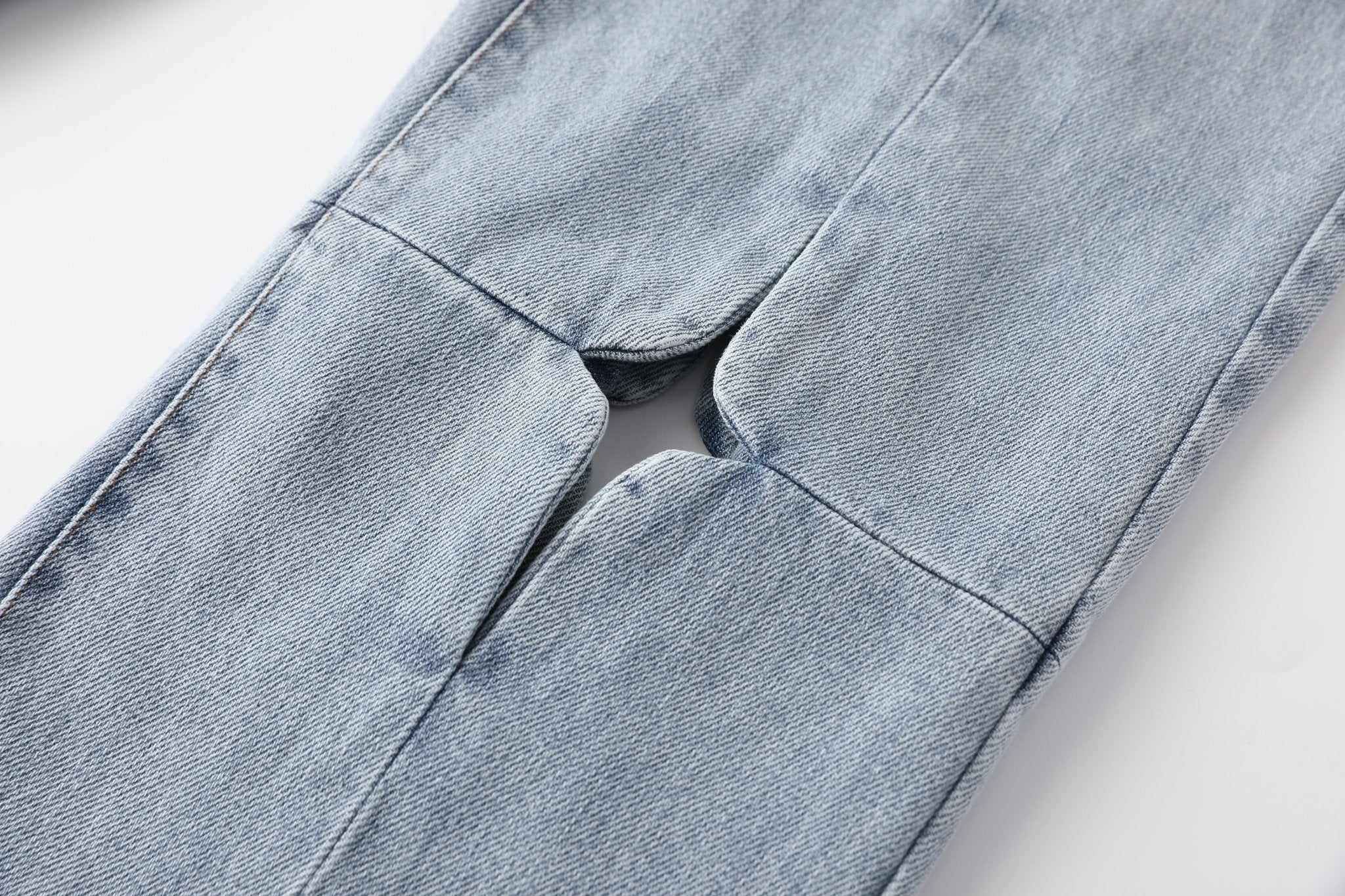 MARK GONG Washed Hollow Denim Pants | MADA IN CHINA