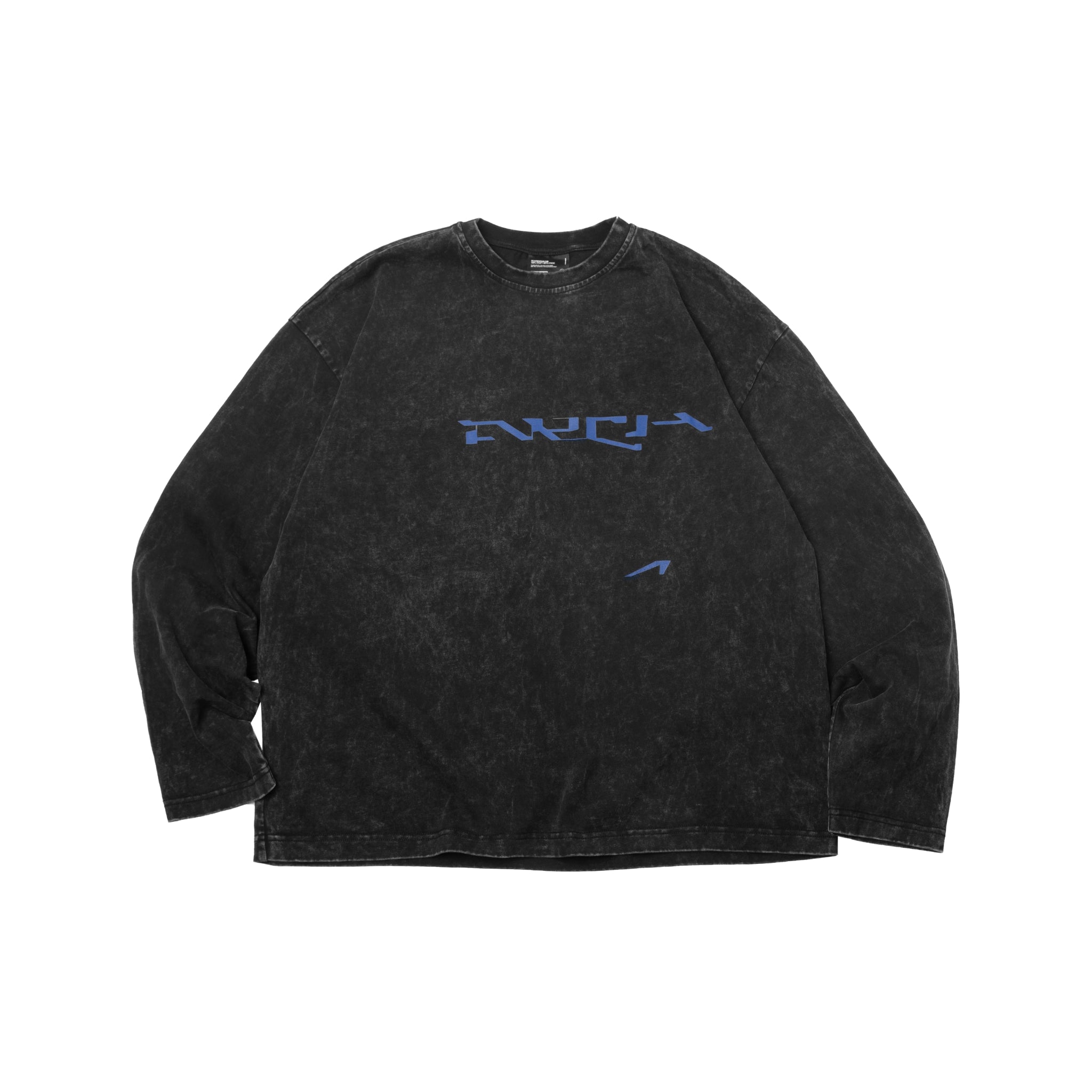 ARCH Washed Logo LS T-shirt black | MADA IN CHINA