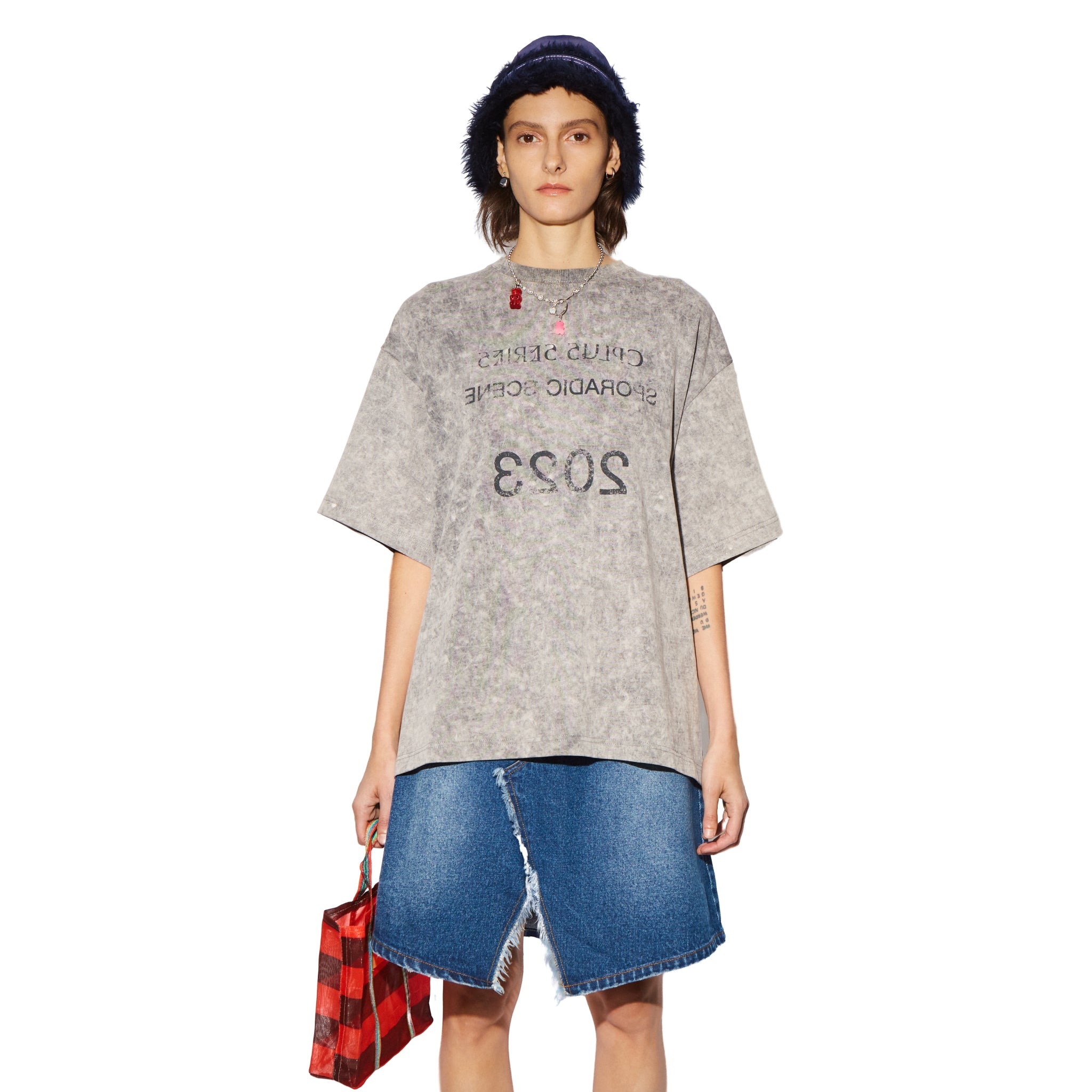 CPLUS SERIES Washed Tie-dye Reverse-font T-shirt | MADA IN CHINA