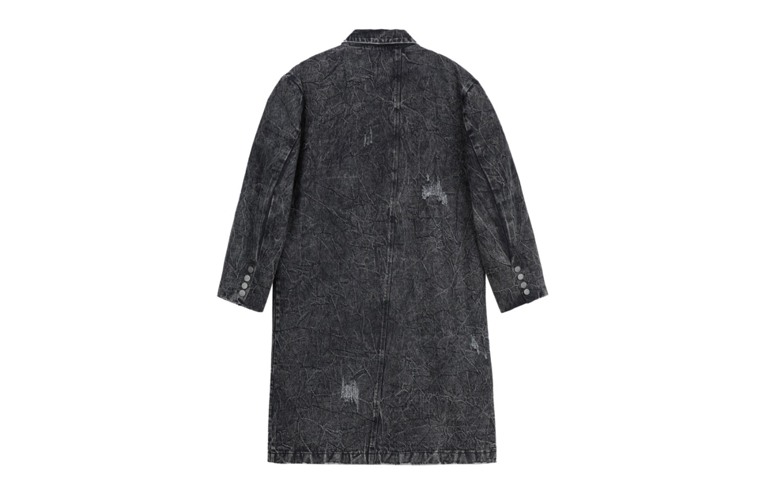 VANN VALRENCÉ Washing Grey Jeans Trench Coat | MADA IN CHINA