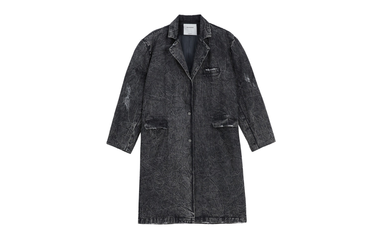 VANN VALRENCÉ Washing Grey Jeans Trench Coat | MADA IN CHINA