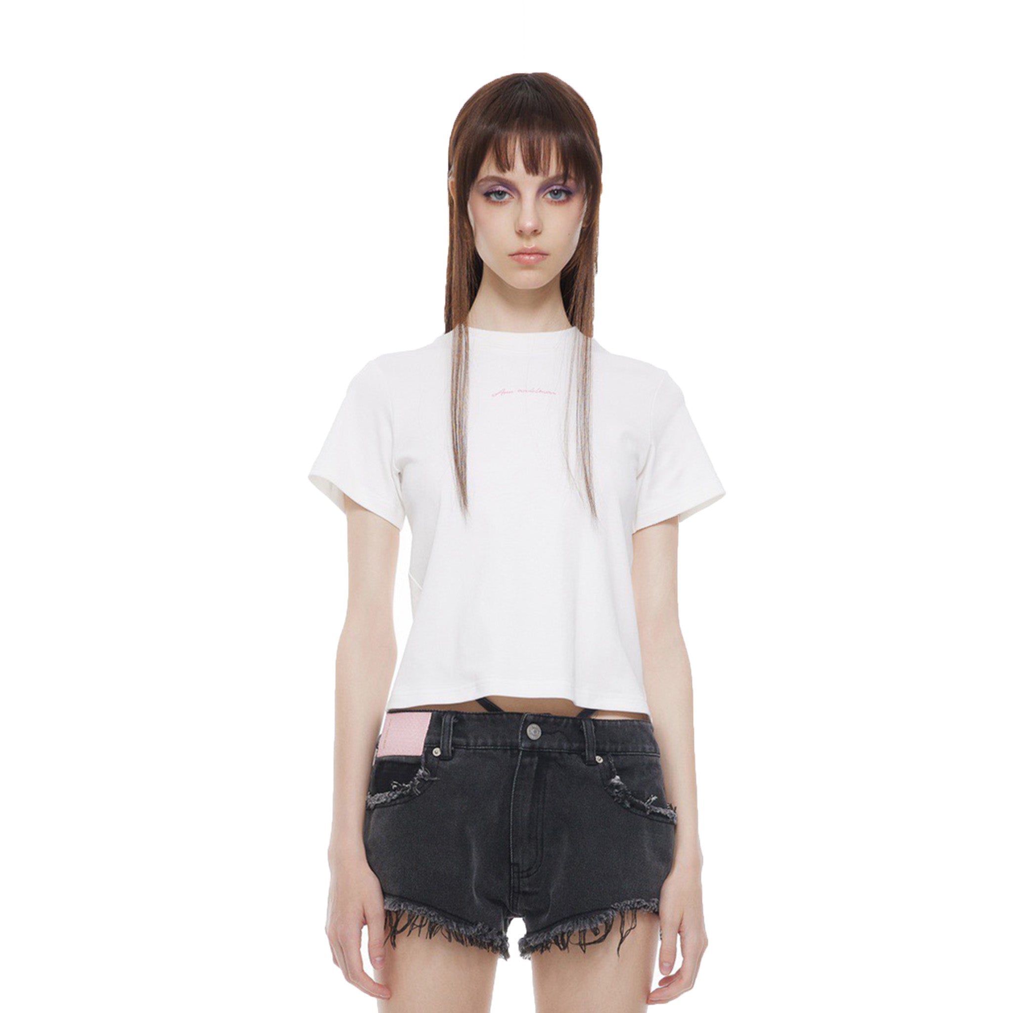 ANN ANDELMAN White 520 Limited Round Neck Short Tee | MADA IN CHINA