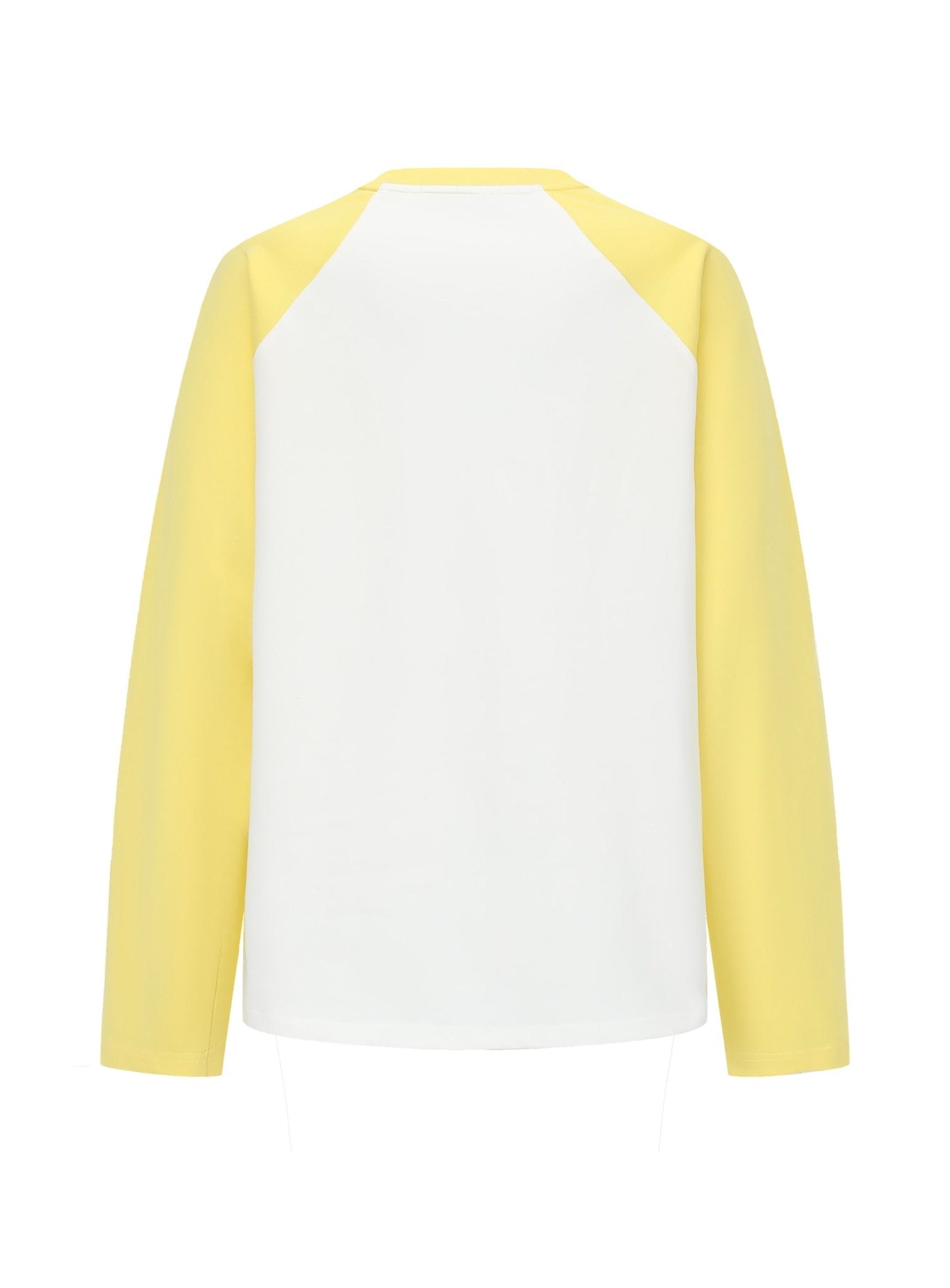 Alexia Sandra White And Yellow Alexia Bunny Raglan T-Shirt | MADA IN CHINA