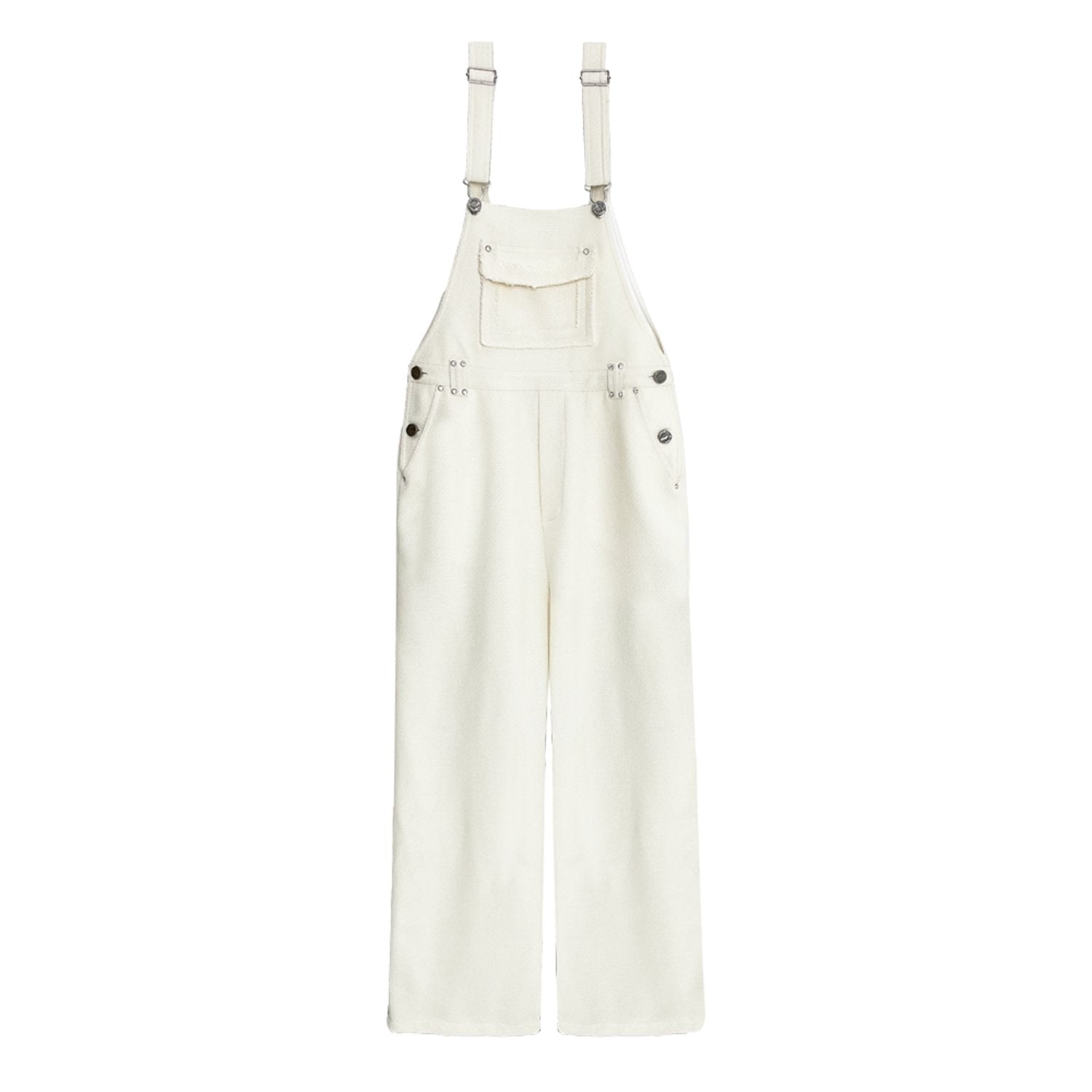 SOMESOWE White Casual Overalls | MADA IN CHINA