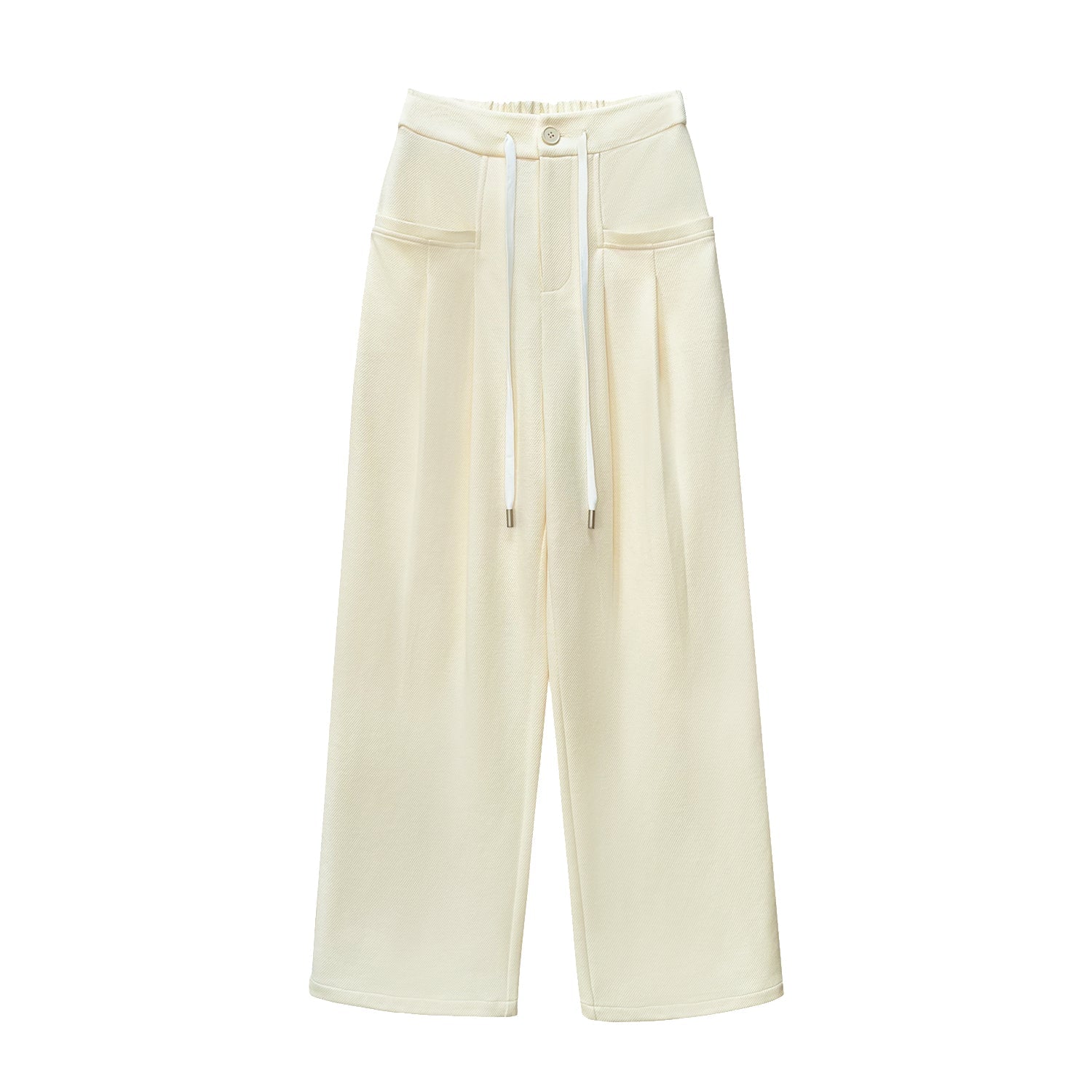 SOMESOWE White Casual Pants | MADA IN CHINA