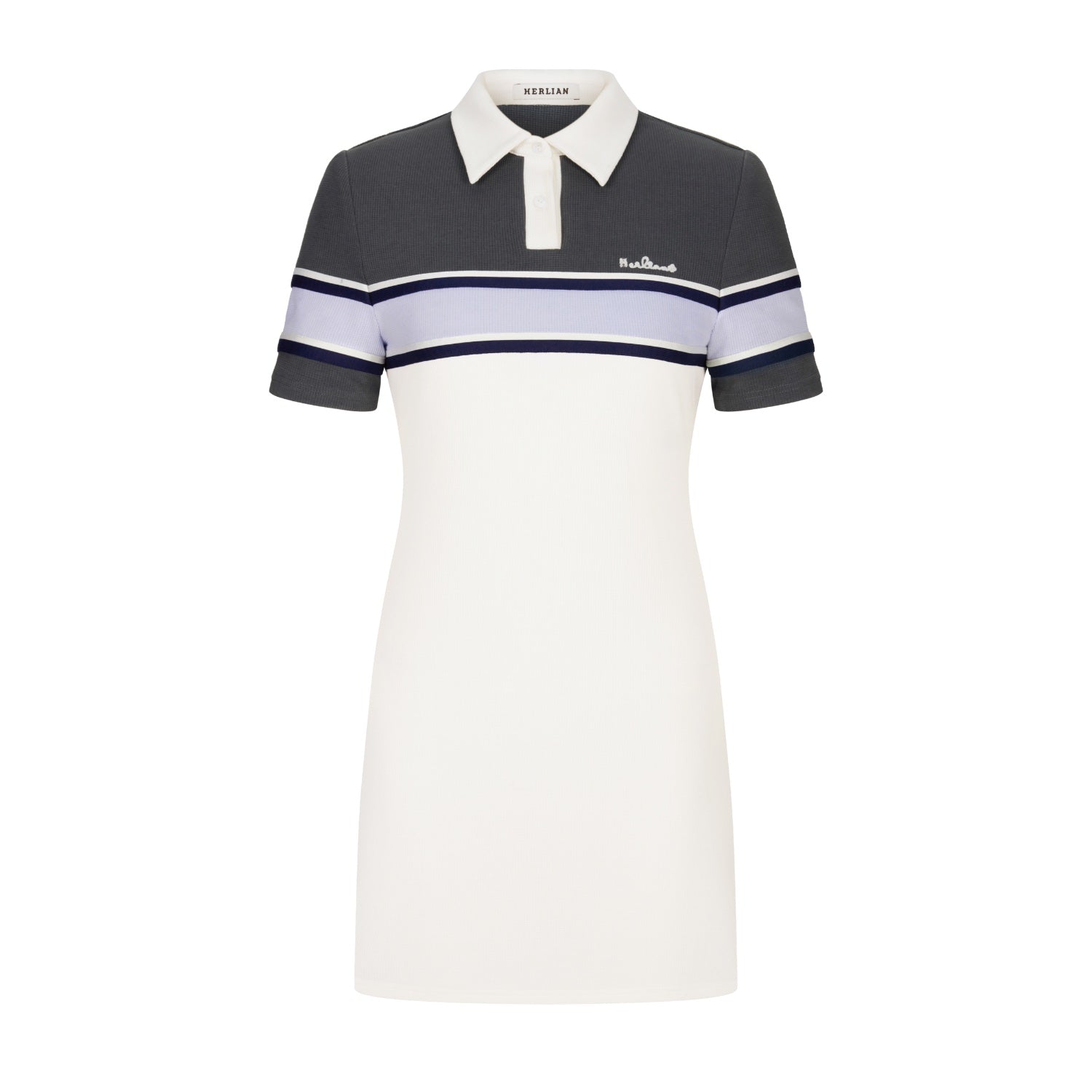 HERLIAN White Collar Polo Dress | MADA IN CHINA