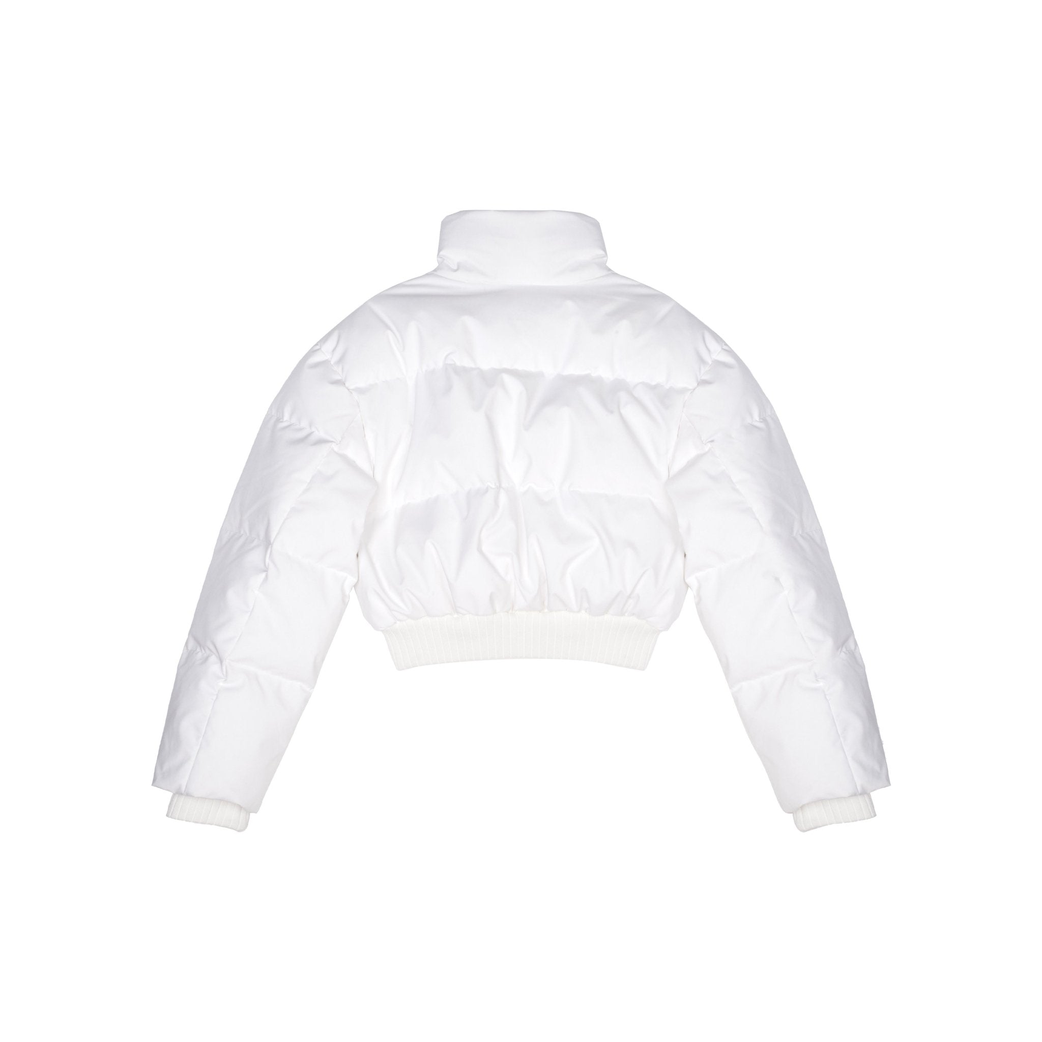 ANN ANDELMAN White Cropped Down Jacket | MADA IN CHINA