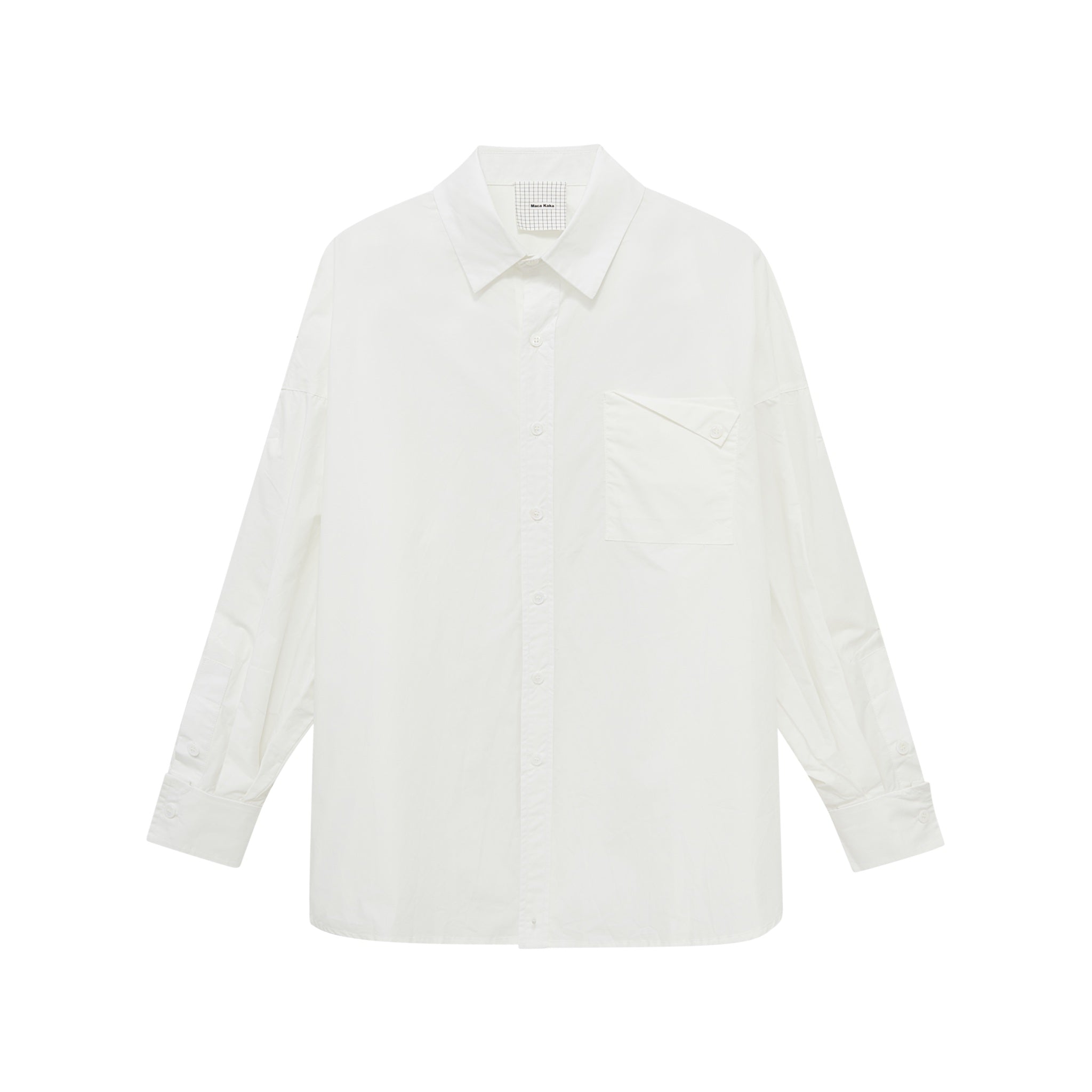 Maca Kaka White Double-sleeved Shirt | MADA IN CHINA