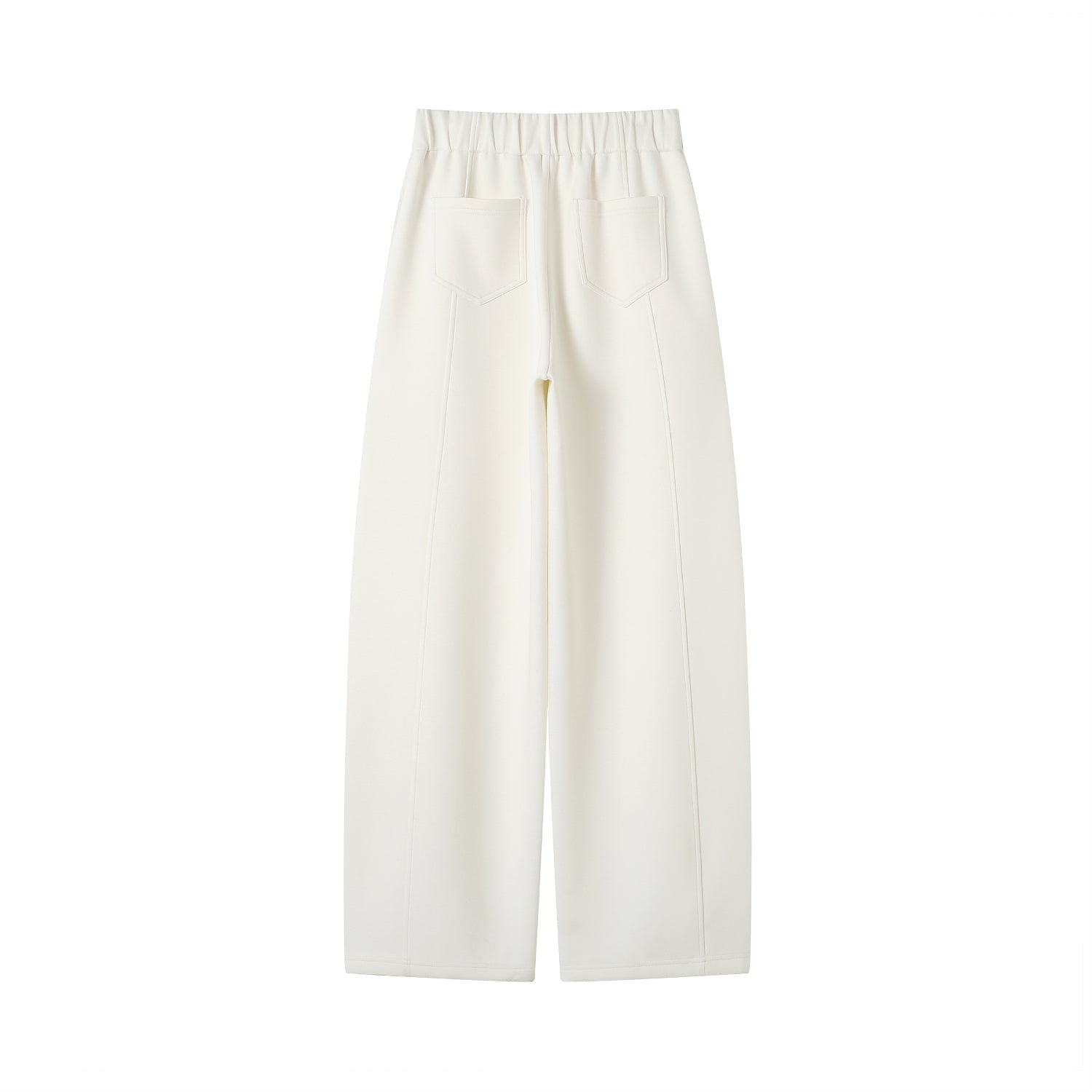 SOMESOWE White Drapable Pants | MADA IN CHINA