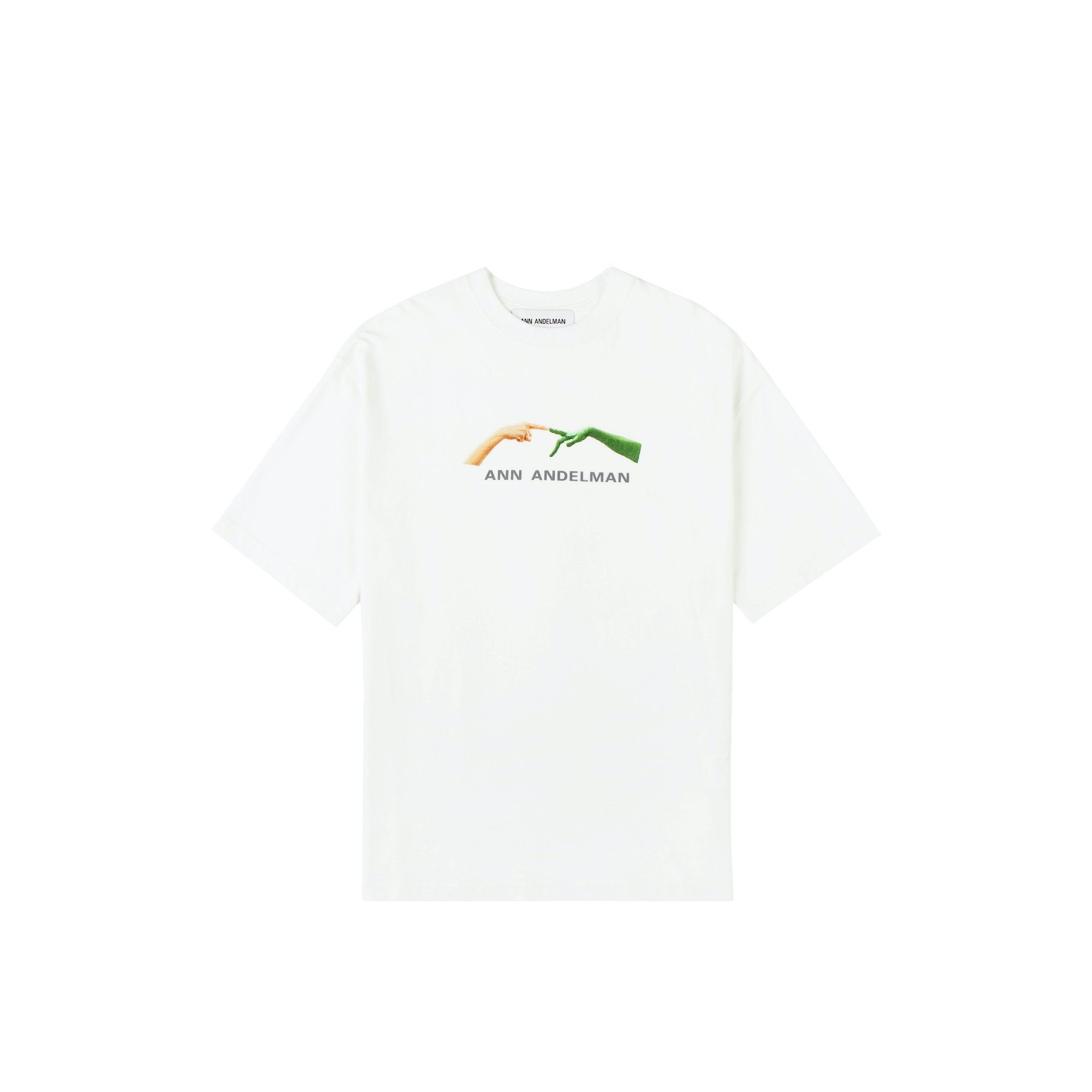 ANN ANDELMAN White Fingers Tee | MADA IN CHINA