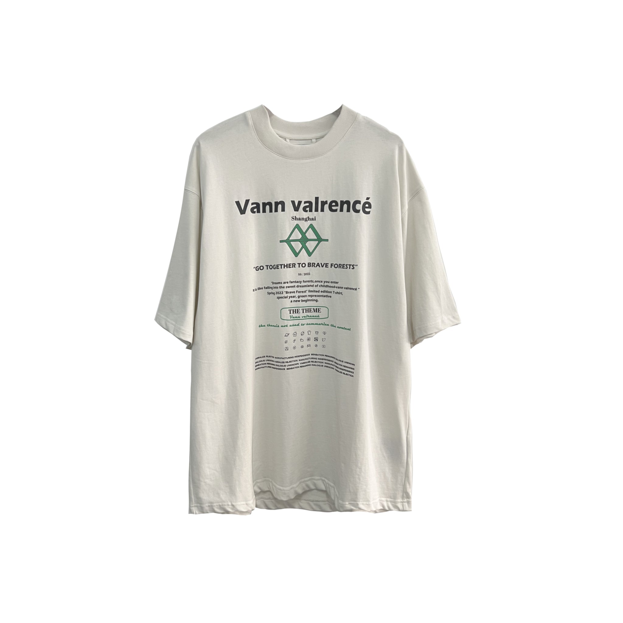 VANN VALRENCÉ White "Five Cities Linkage" Limited Compassion T-shirt | MADA IN CHINA