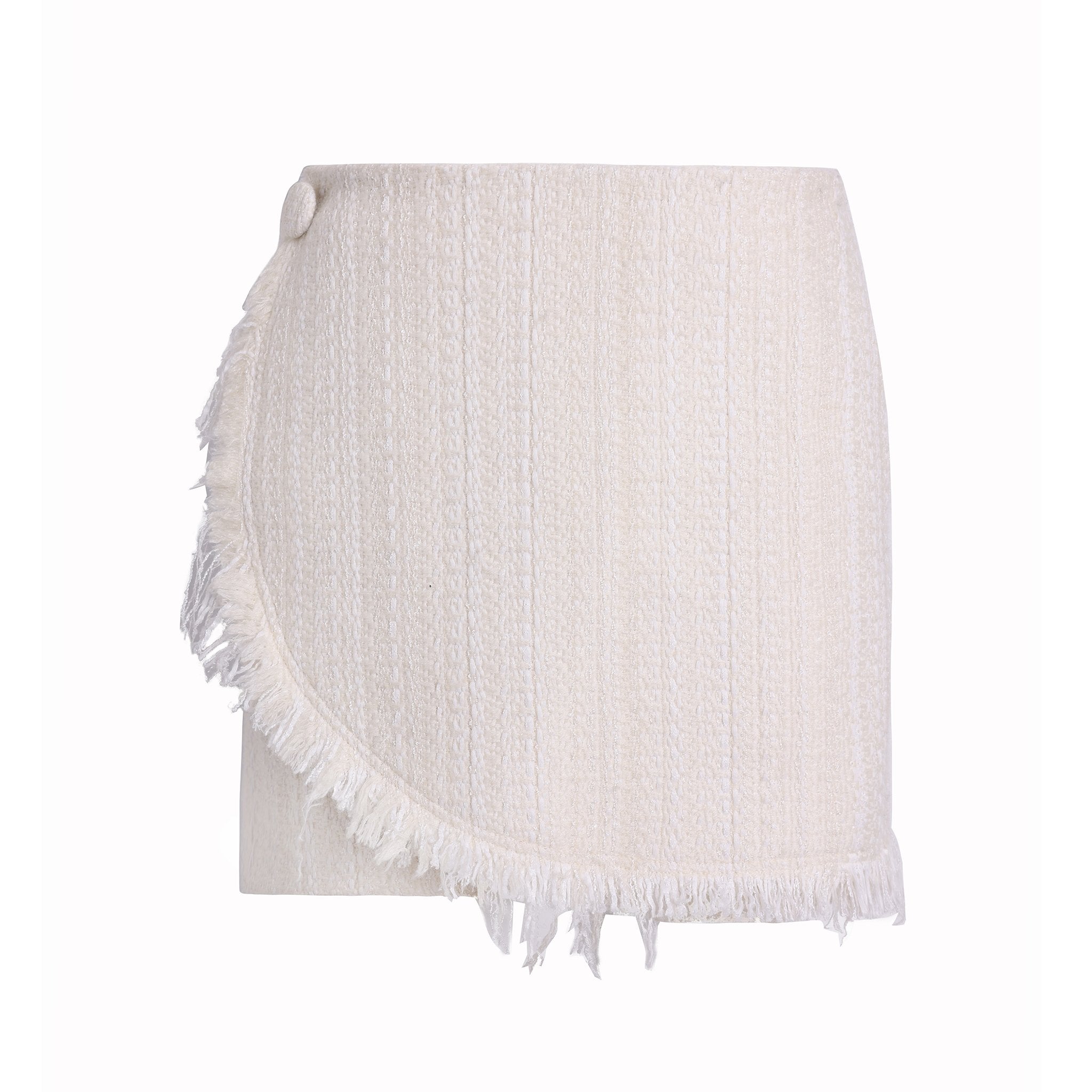 DIANA VEVINA White Fringe Fringe Skirt | MADA IN CHINA