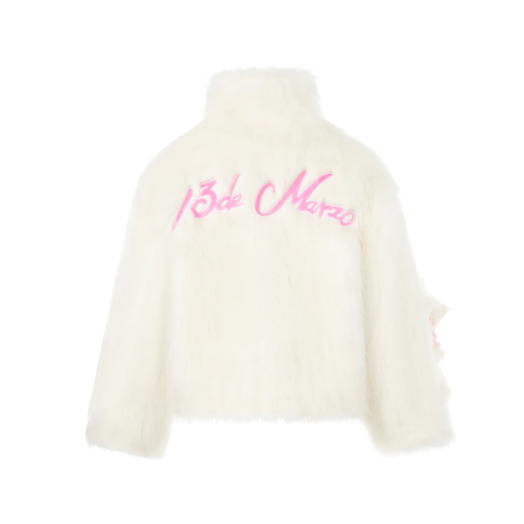 13DE MARZO White Kuromi Bear Artificial Mink Coat | MADA IN CHINA