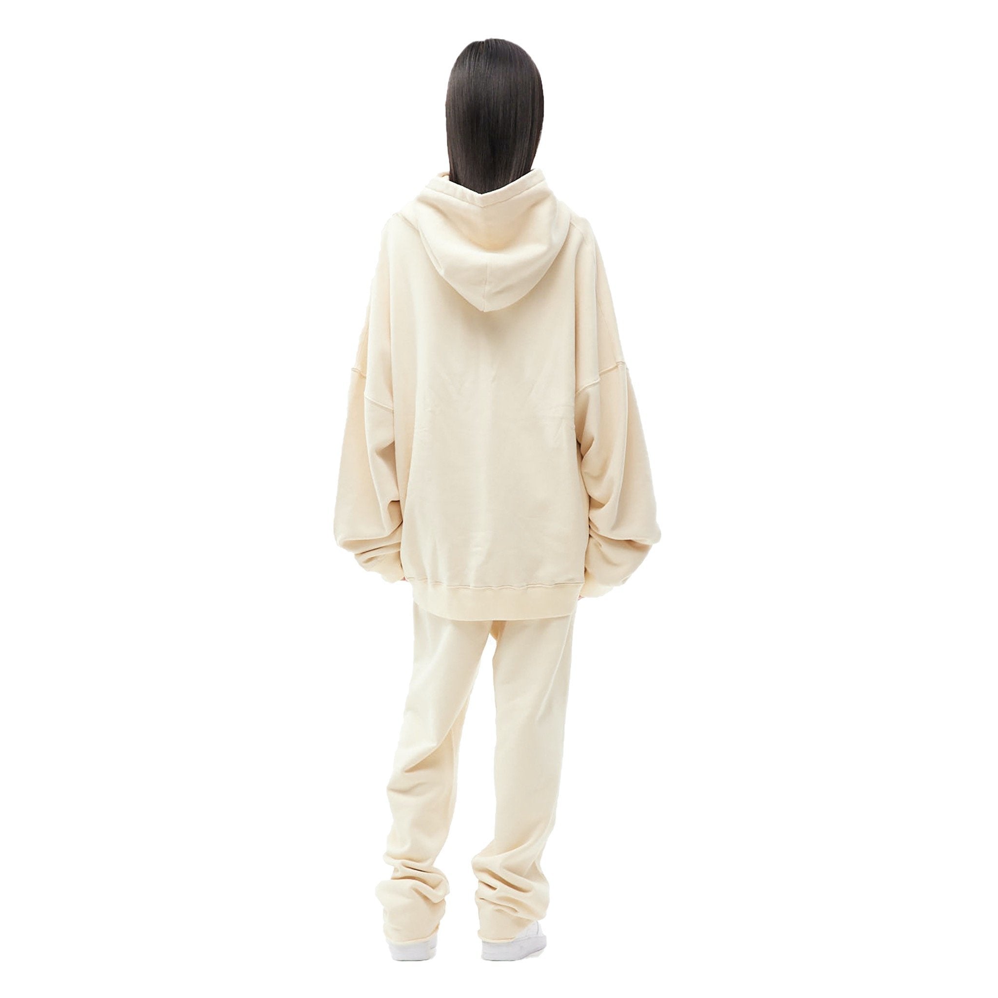 ANN ANDELMAN White 'Life is Pain' Hoodie | MADA IN CHINA