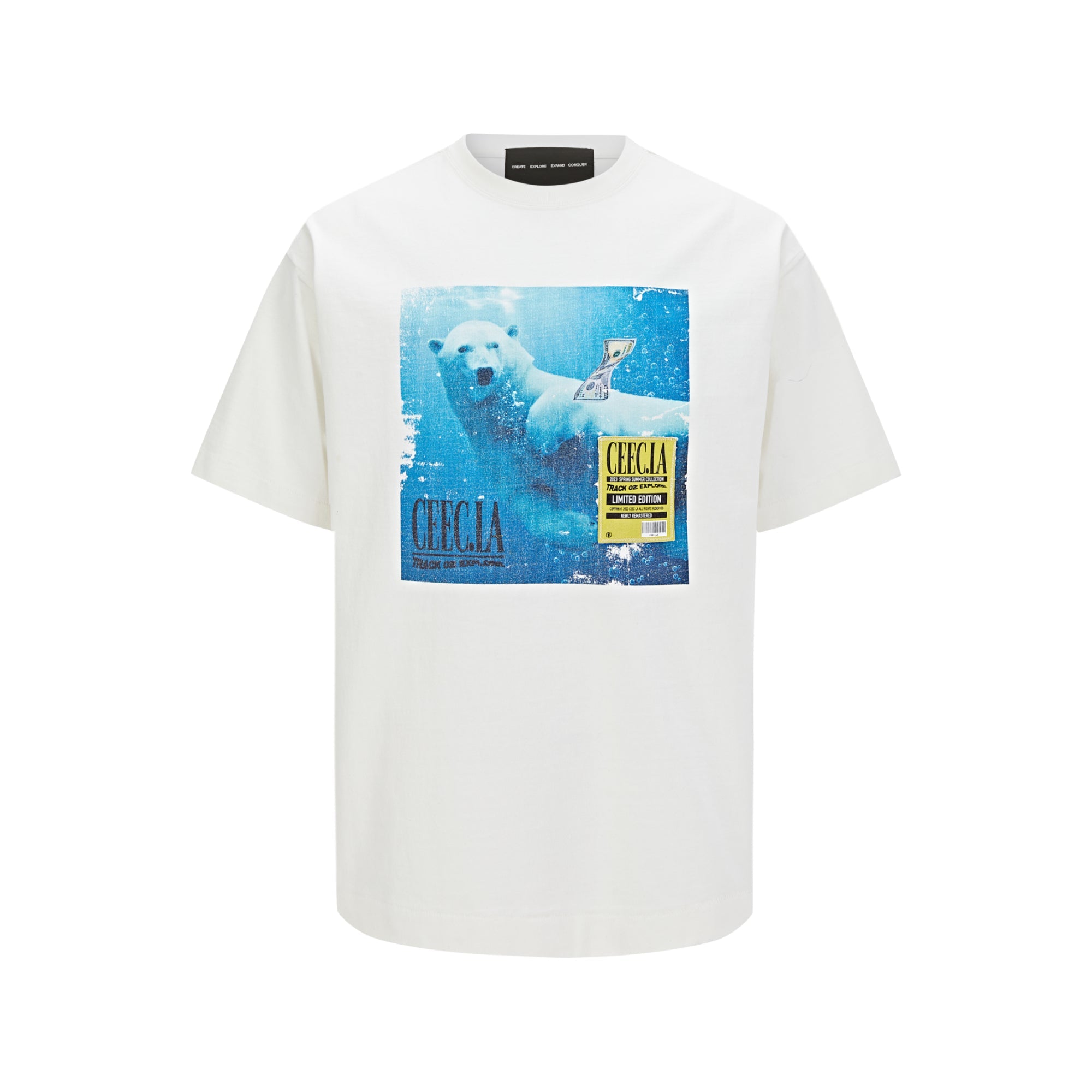 CEEC White Nirvana Album Cover T-Shirt | MADA IN CHINA