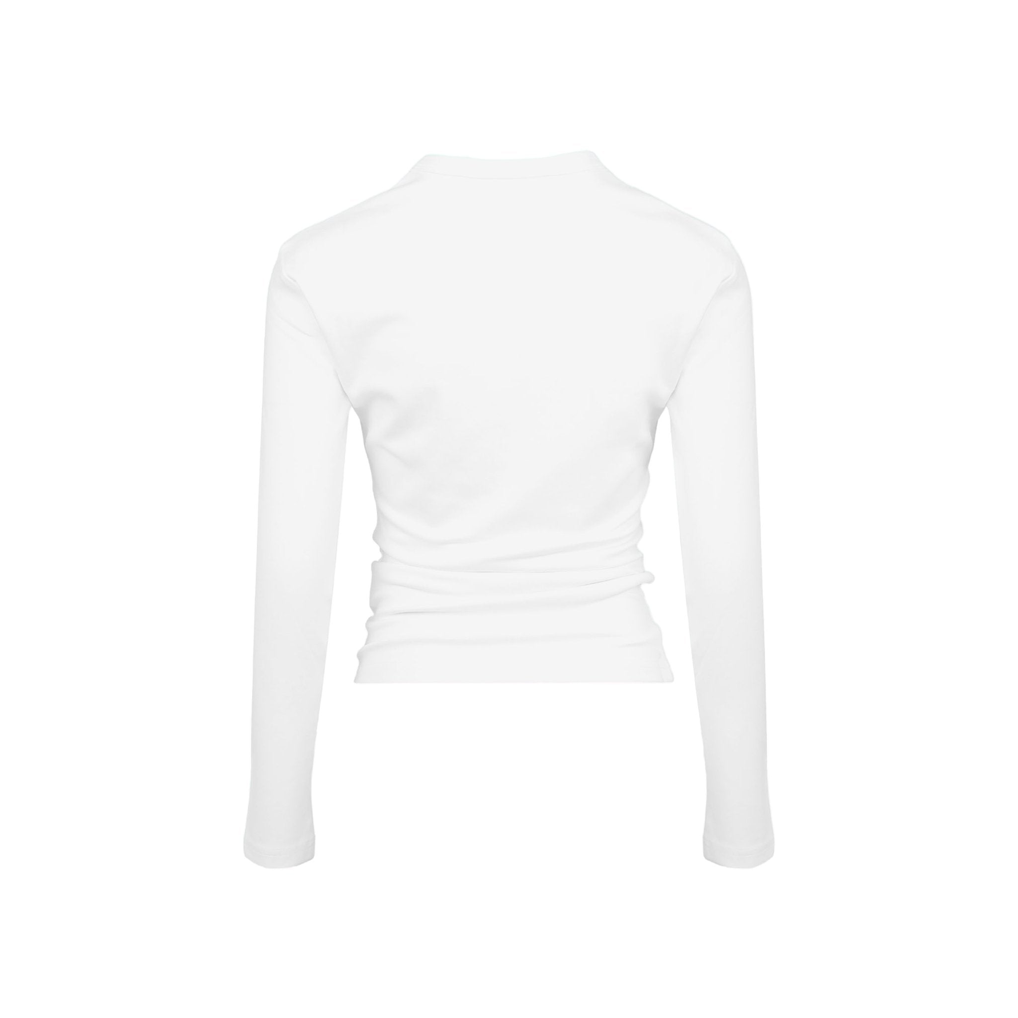 ANN ANDELMAN White Pleated Long Sleeve | MADA IN CHINA