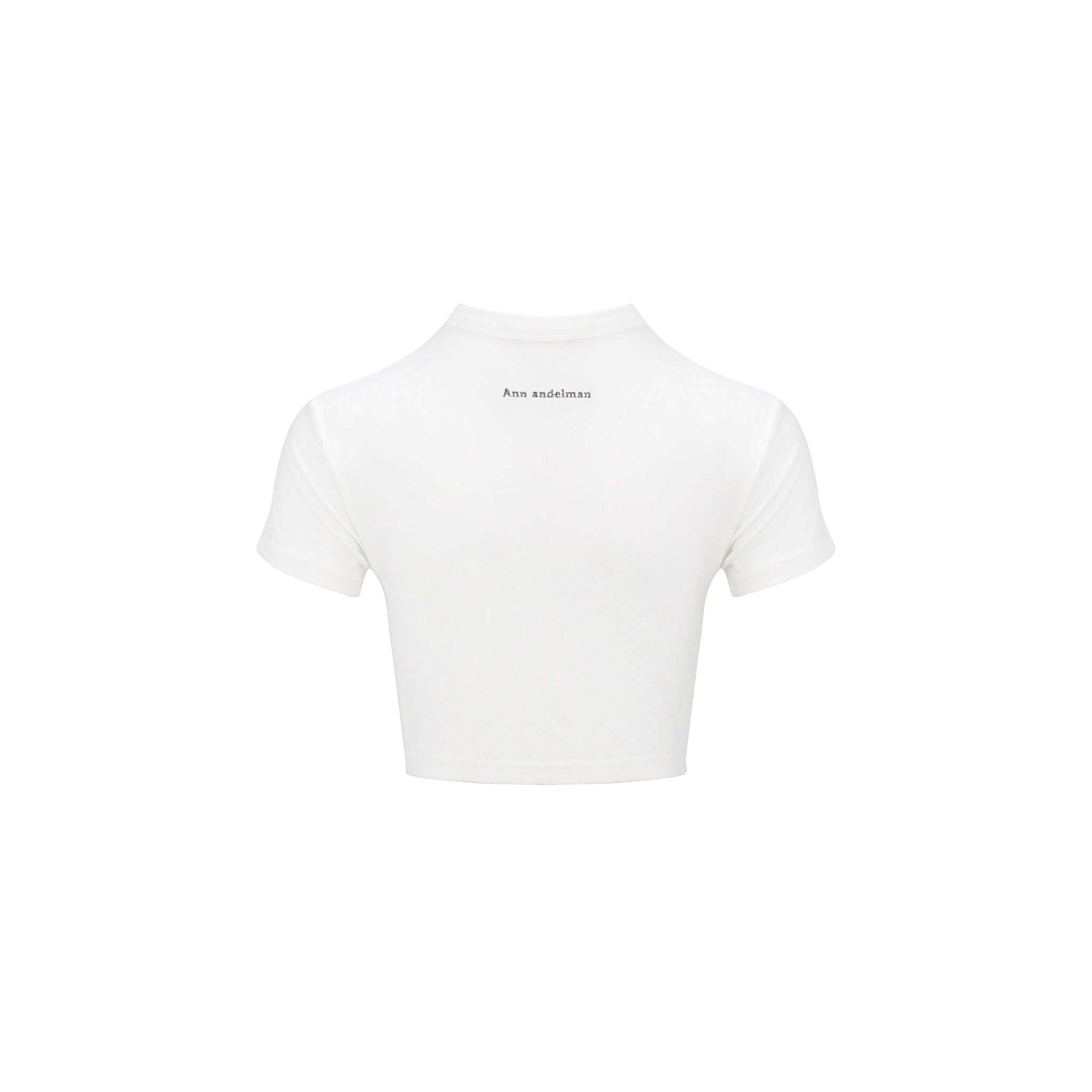 ANN ANDELMAN White Ruched Cutout Top | MADA IN CHINA