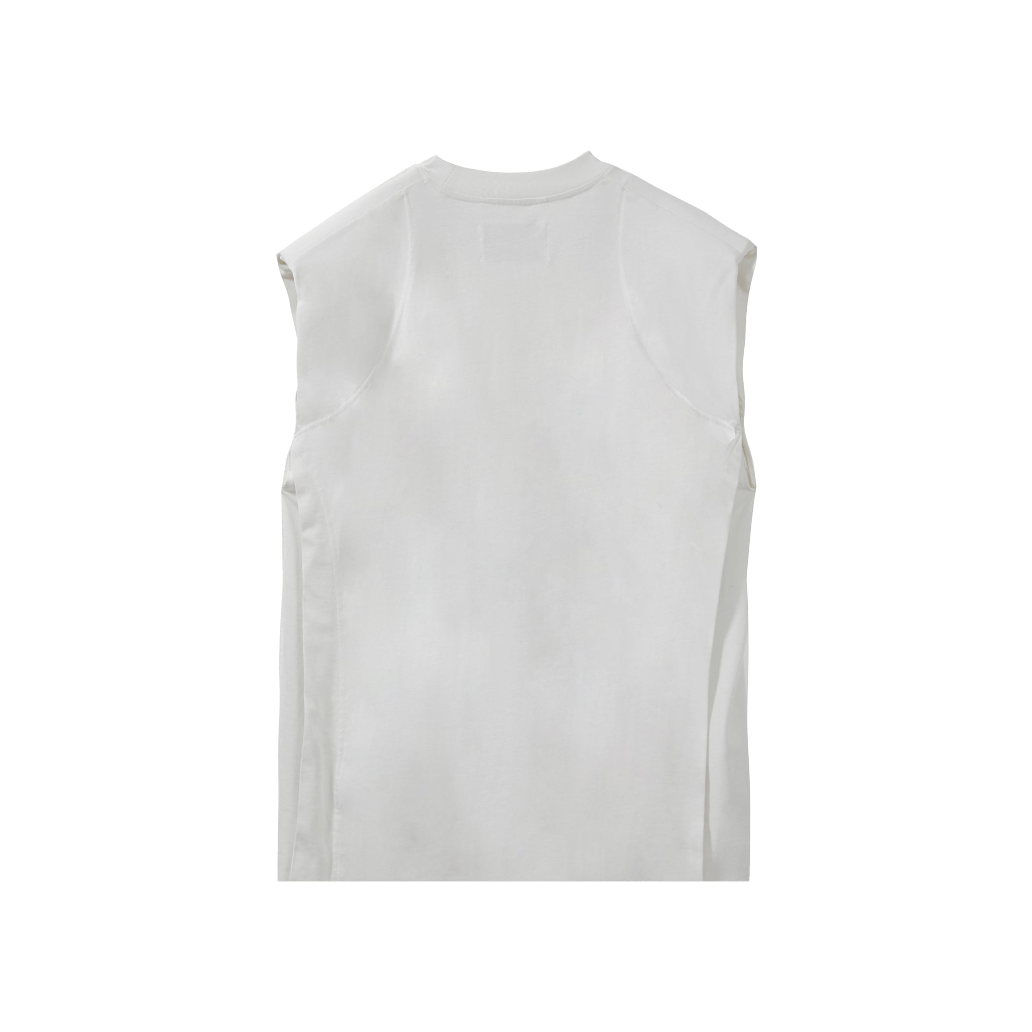 VANN VALRENCÉ White Sleeveless T-shirt With Shoulder Pads | MADA IN CHINA