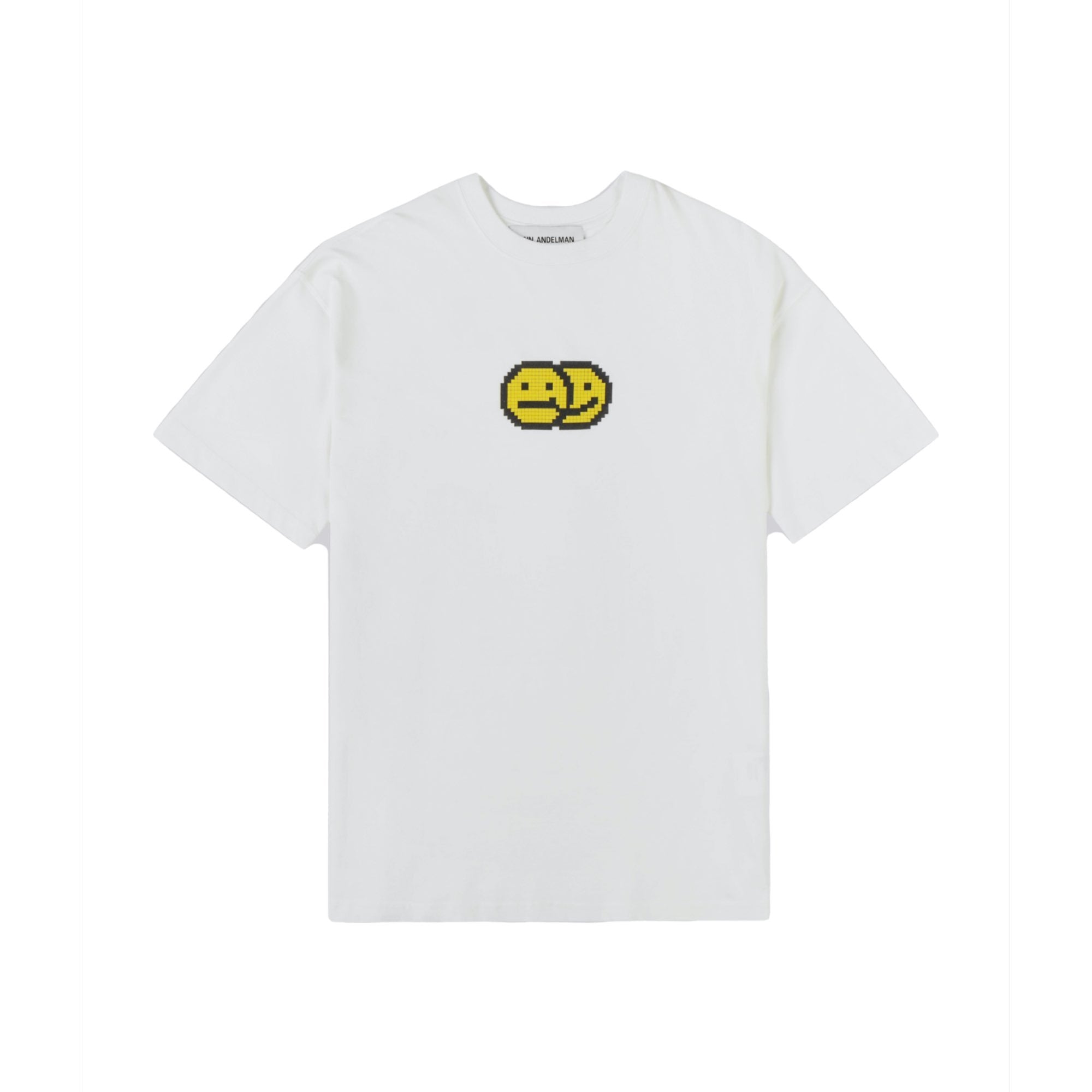 ANN ANDELMAN White Smiling Face Tee | MADA IN CHINA