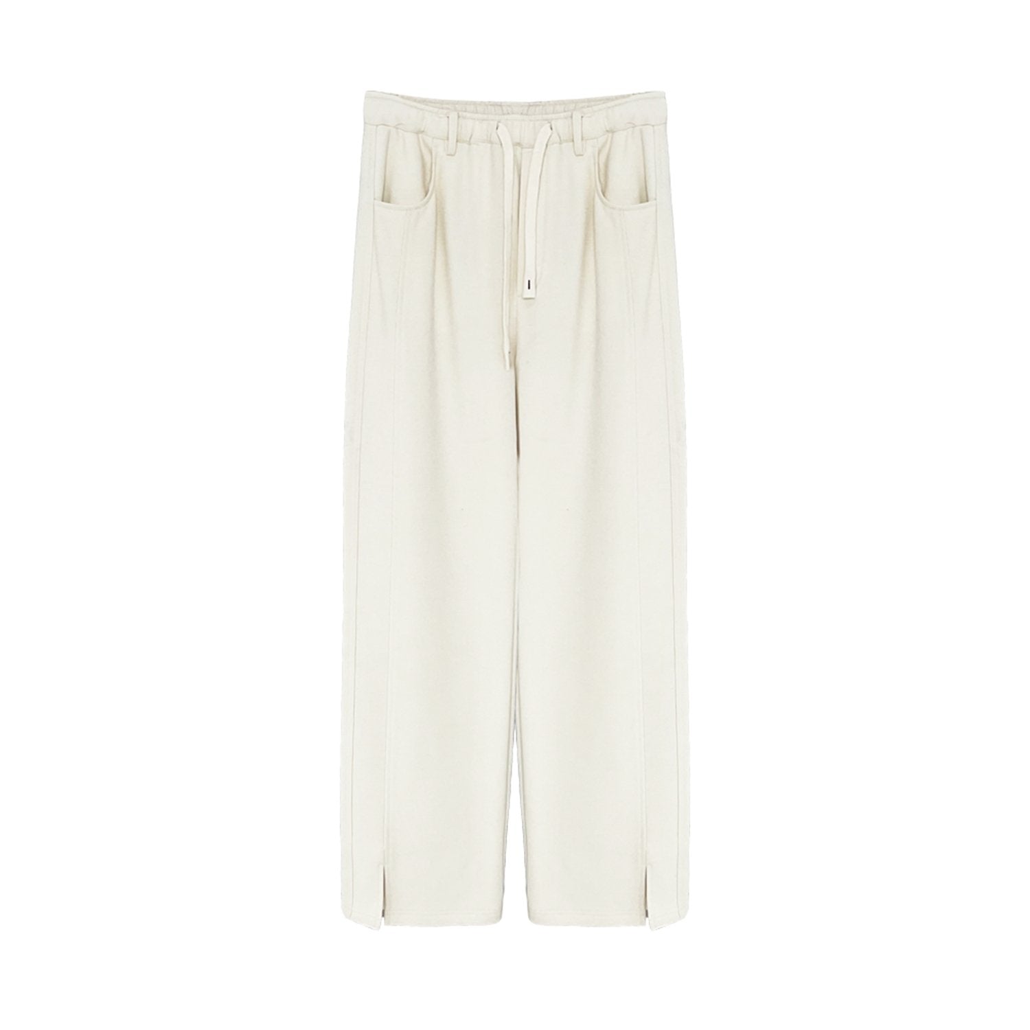 SOMESOWE White Straight Pants | MADA IN CHINA