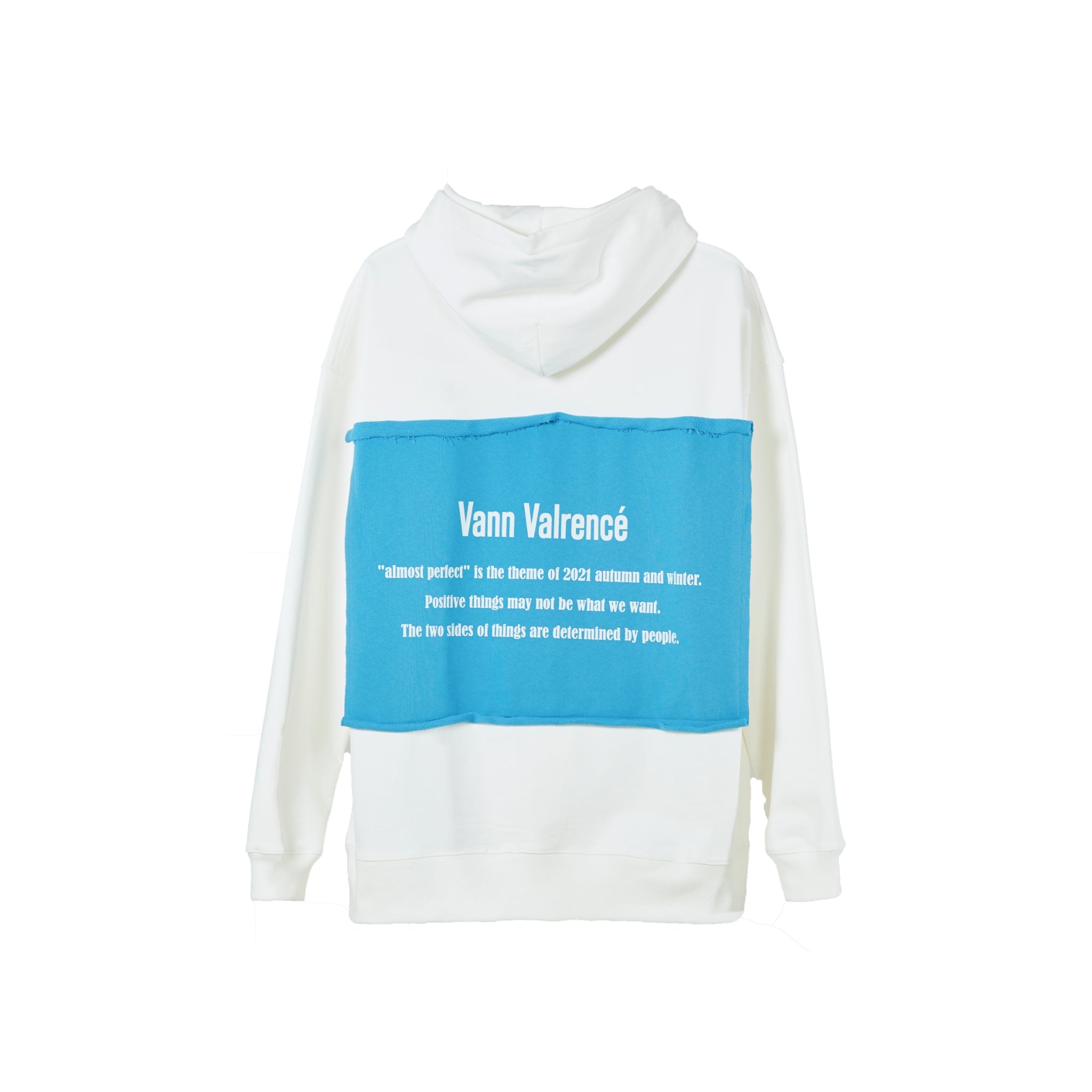 VANN VALRENCÉ White Structure Combination Hoodie | MADA IN CHINA