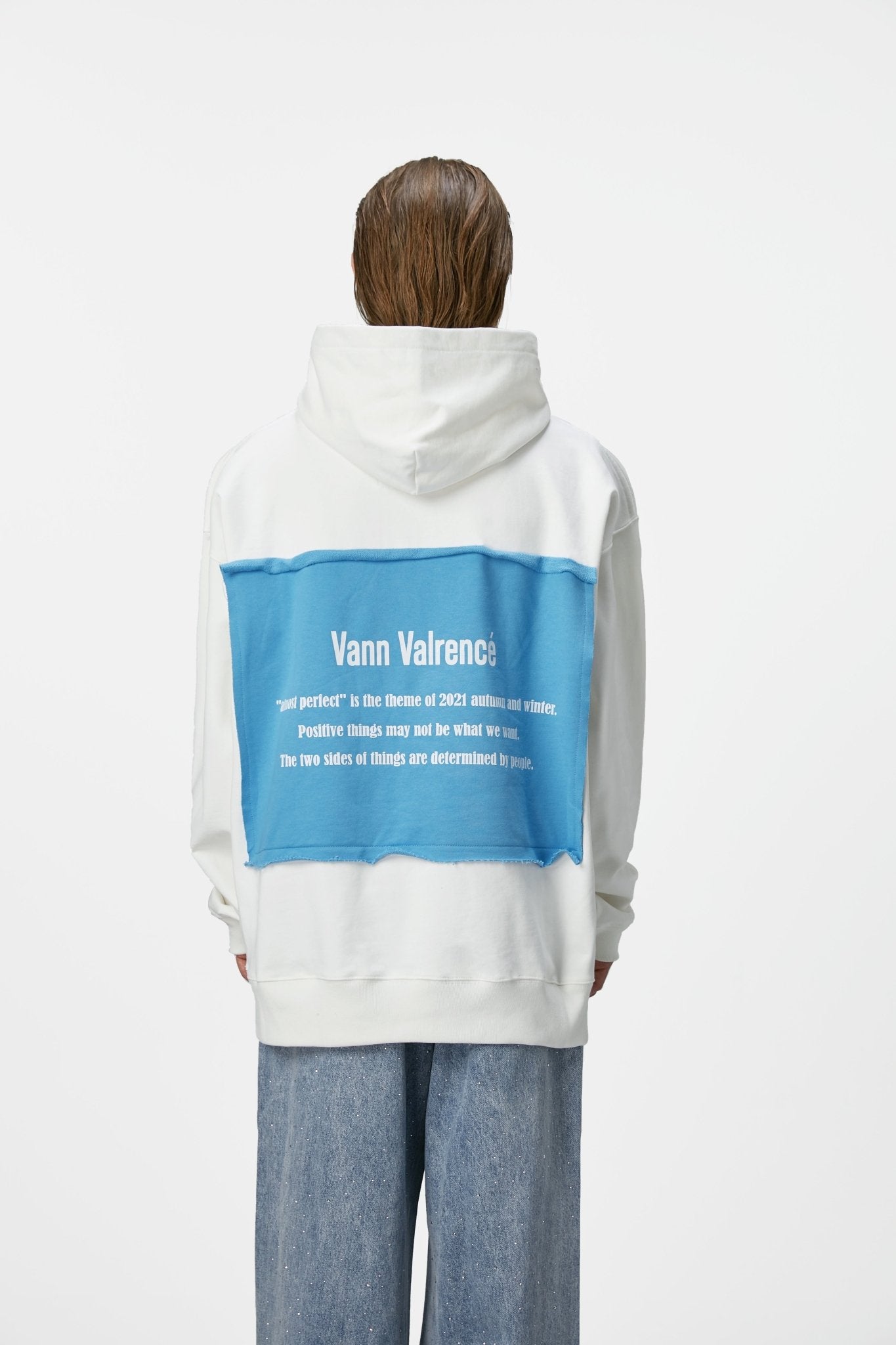 VANN VALRENCÉ White Structure Combination Hoodie | MADA IN CHINA