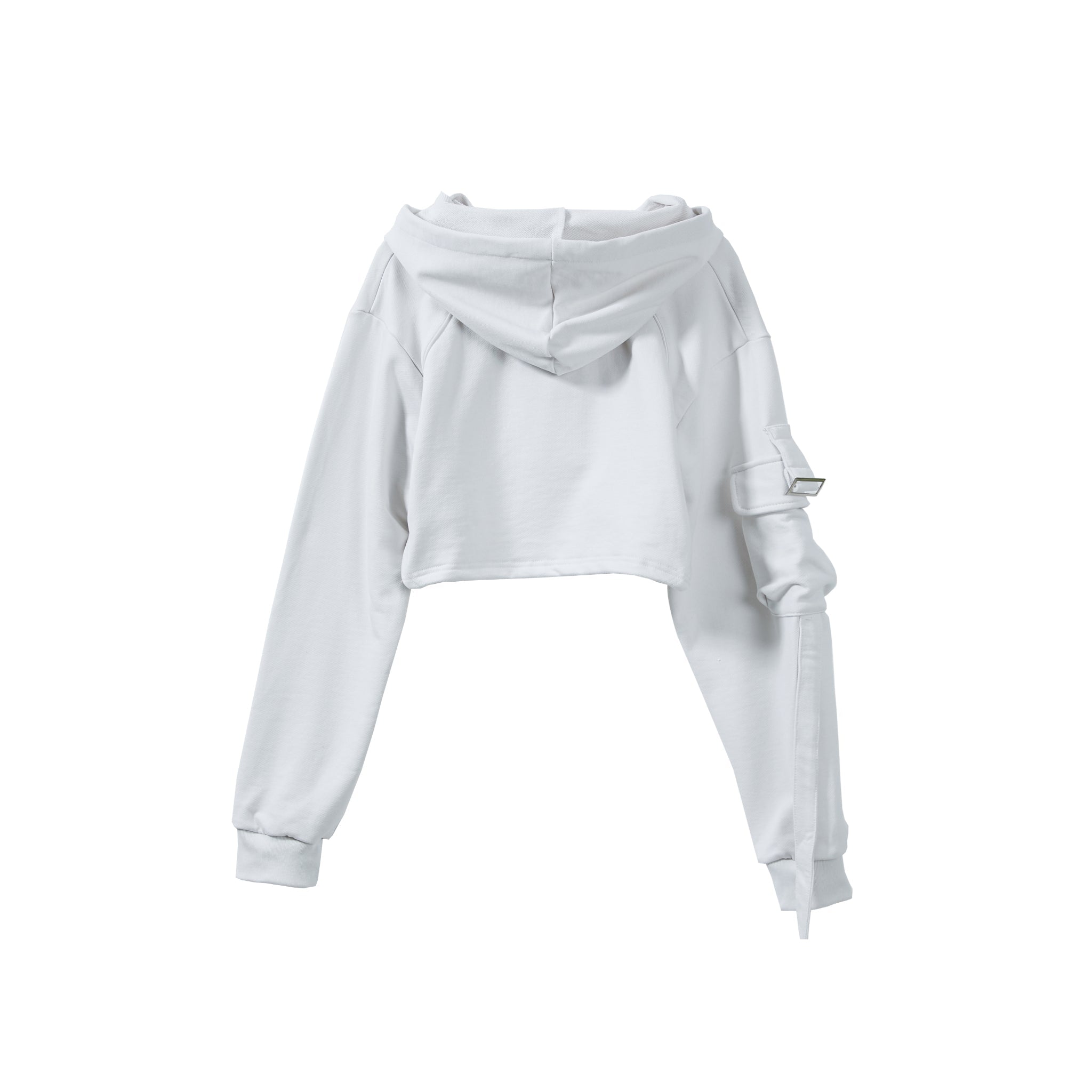 VANN VALRENCÉ White Women Short Hoodie | MADA IN CHINA