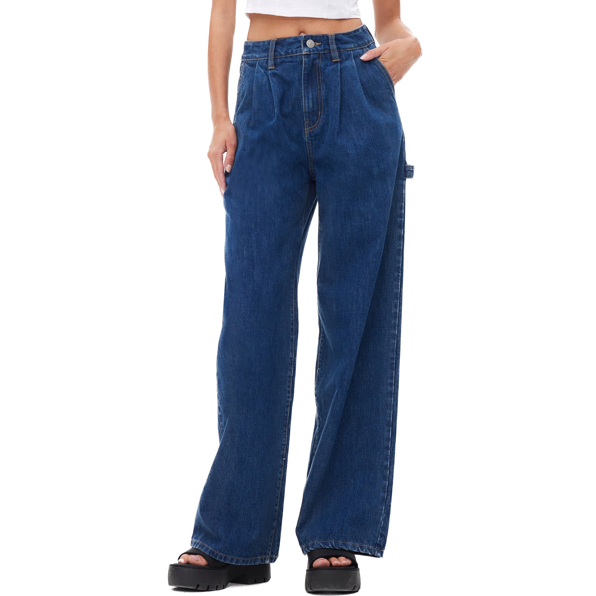 ANN ANDELMAN Wide-Leg Jeans Blue | MADA IN CHINA