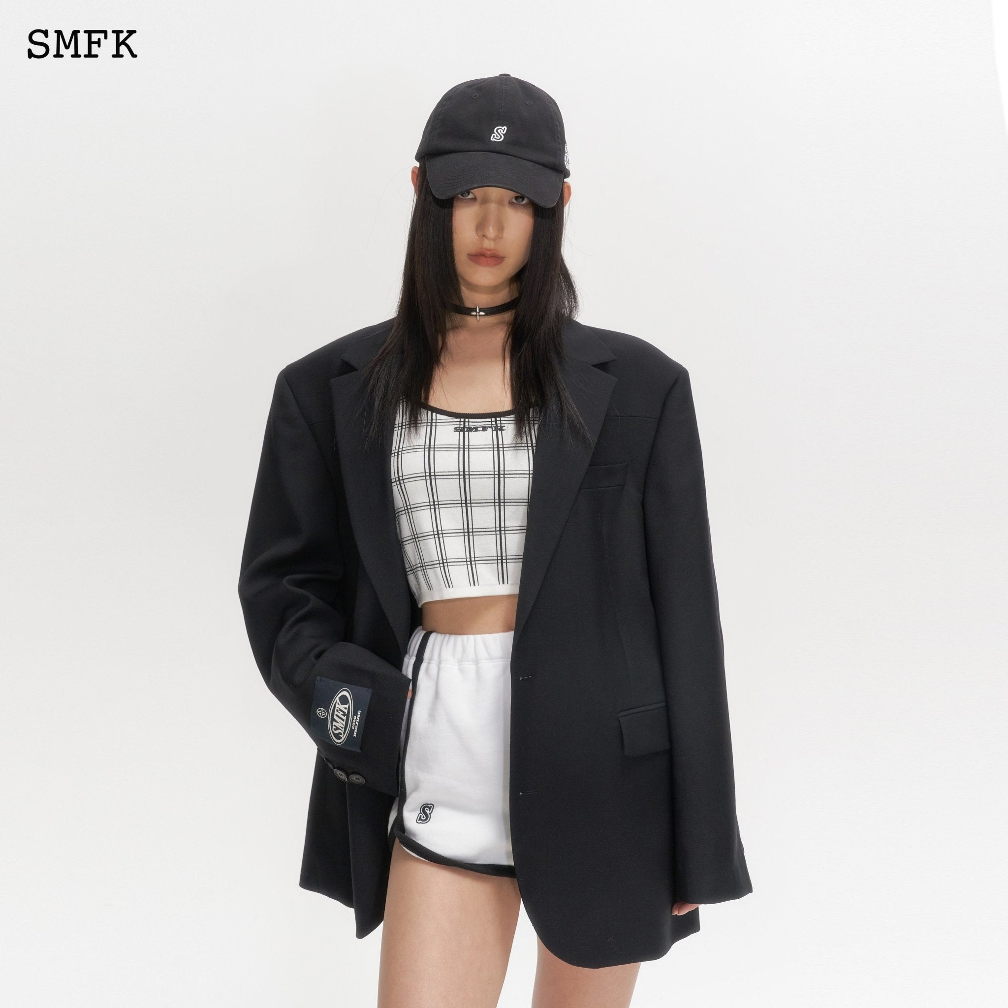 SMFK Wild World Mirroring Black Wool Jacket | MADA IN CHINA