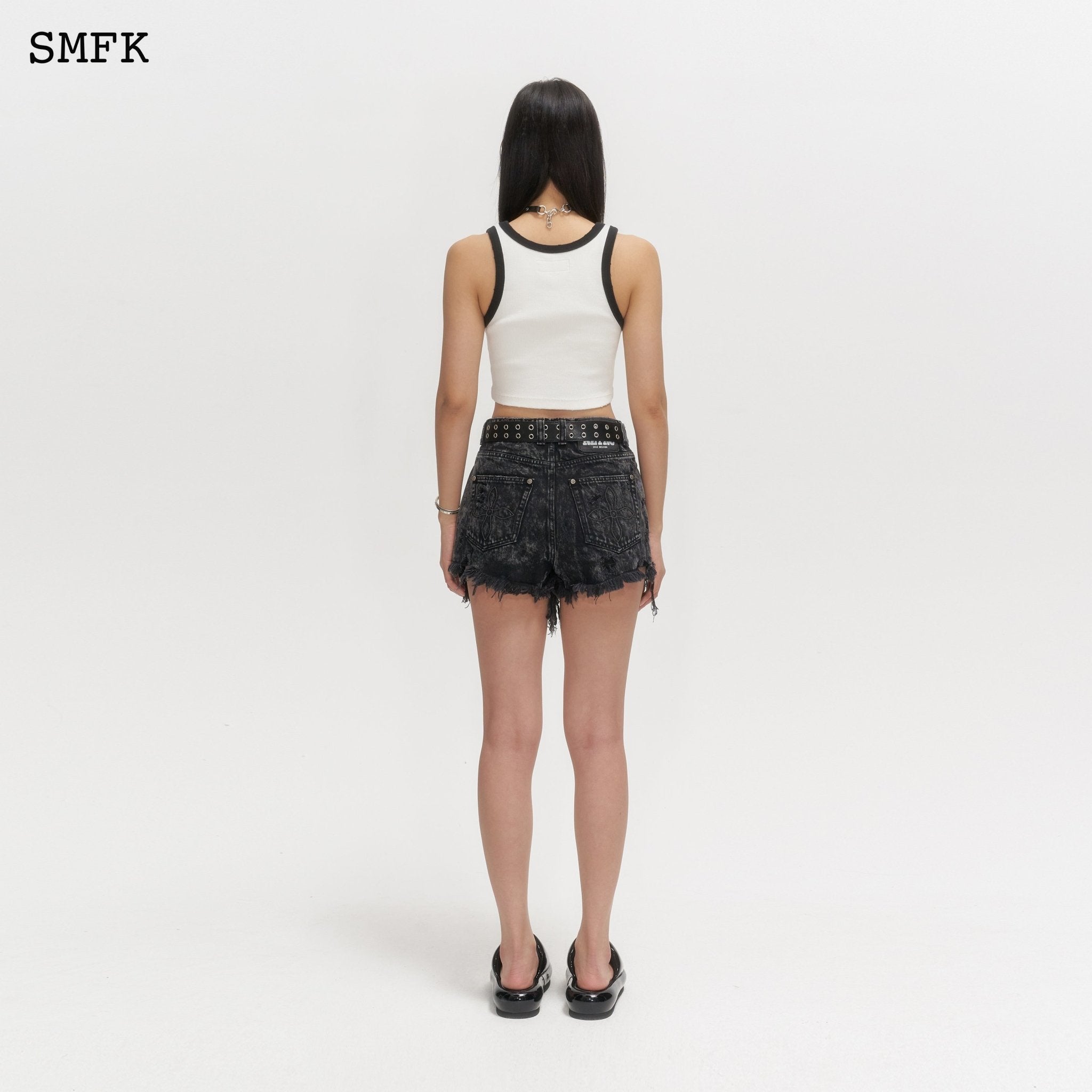 SMFK Wild World Short Black Jeans | MADA IN CHINA