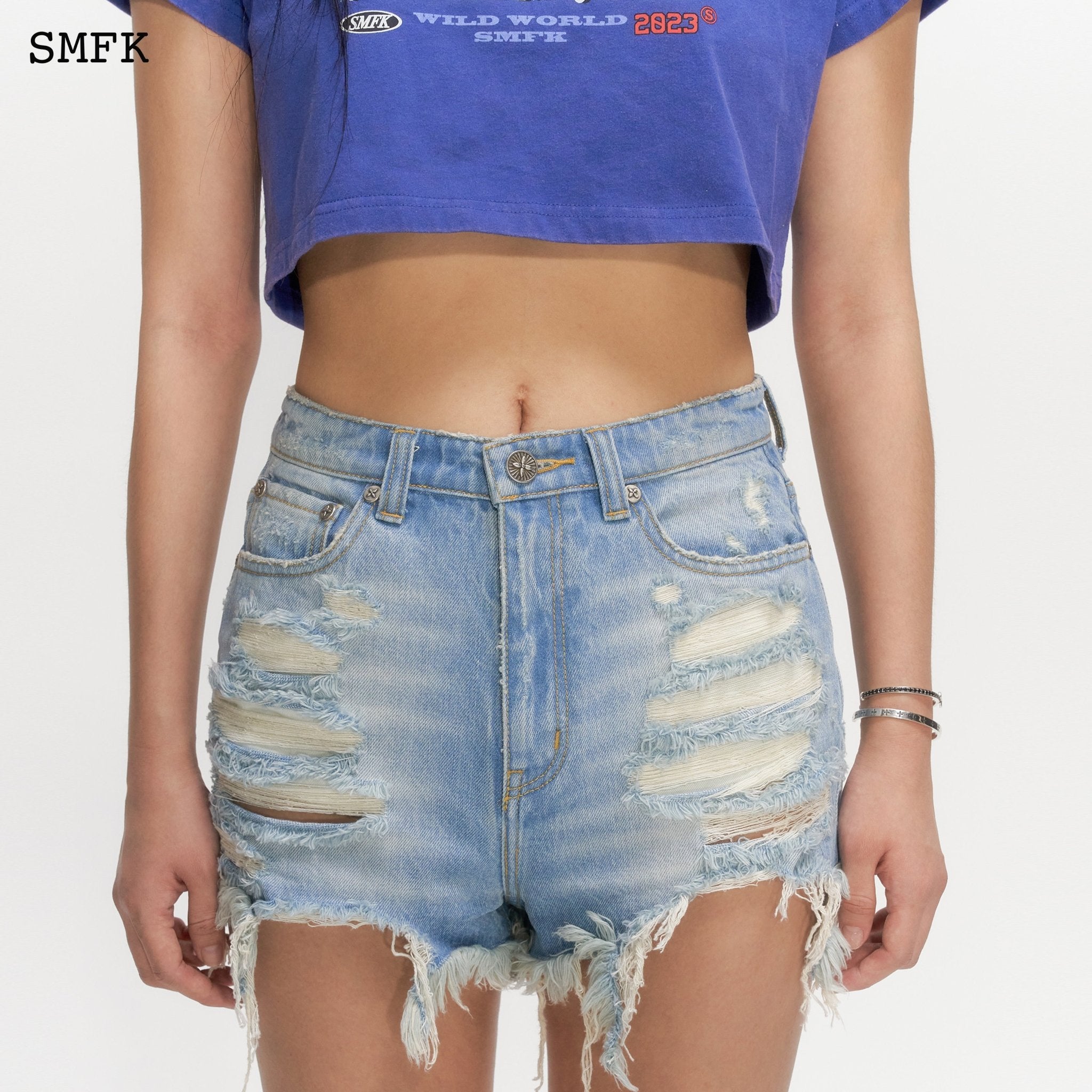 SMFK Wild World Short Blue Jeans | MADA IN CHINA