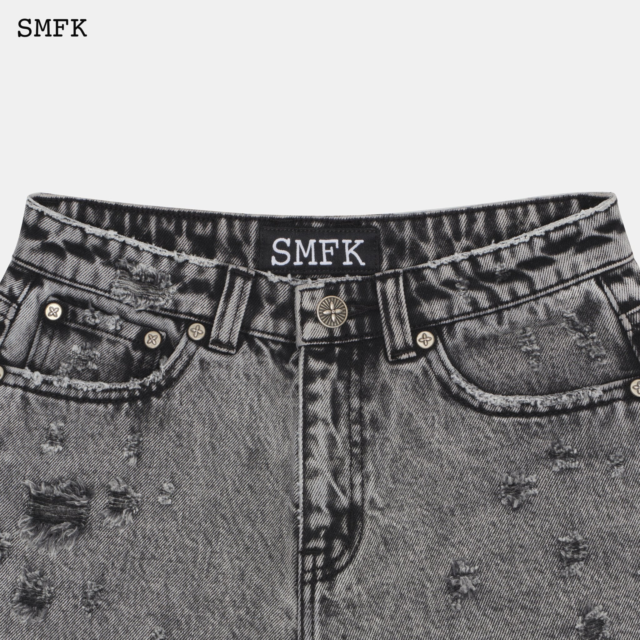 SMFK Wild World Short Grey Jeans | MADA IN CHINA