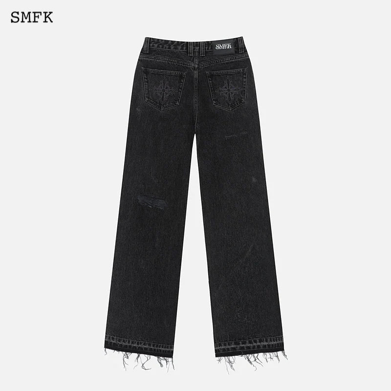 SMFK Wild World Wandering Jeans Black | MADA IN CHINA