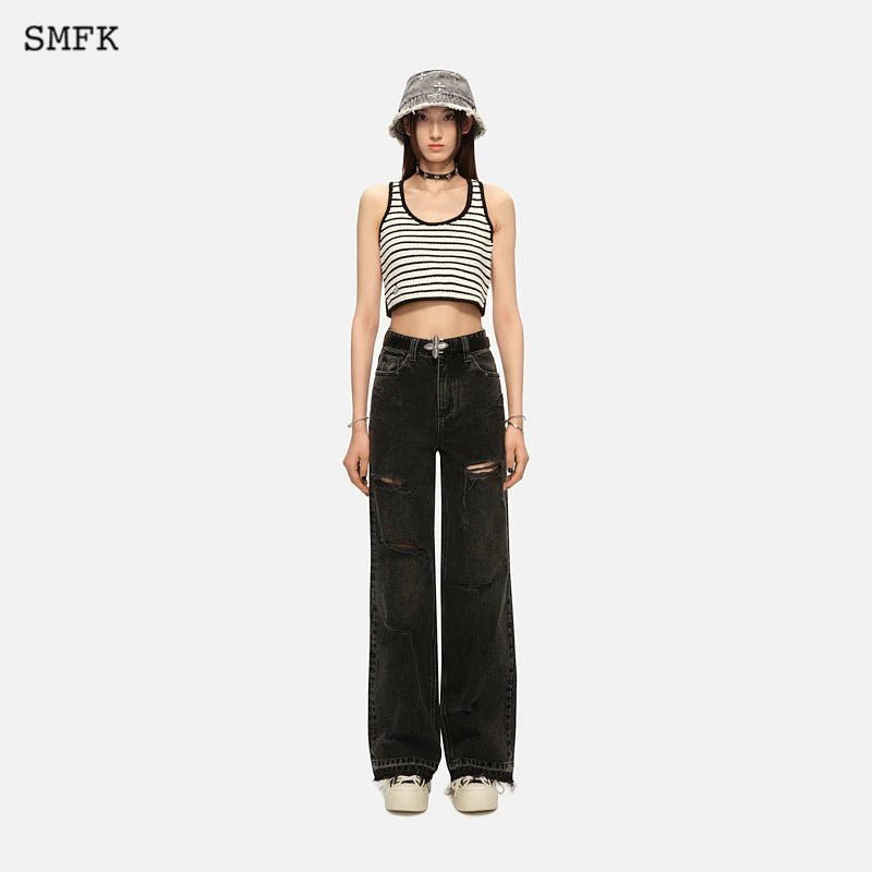 SMFK Wild World Wandering Jeans Black | MADA IN CHINA