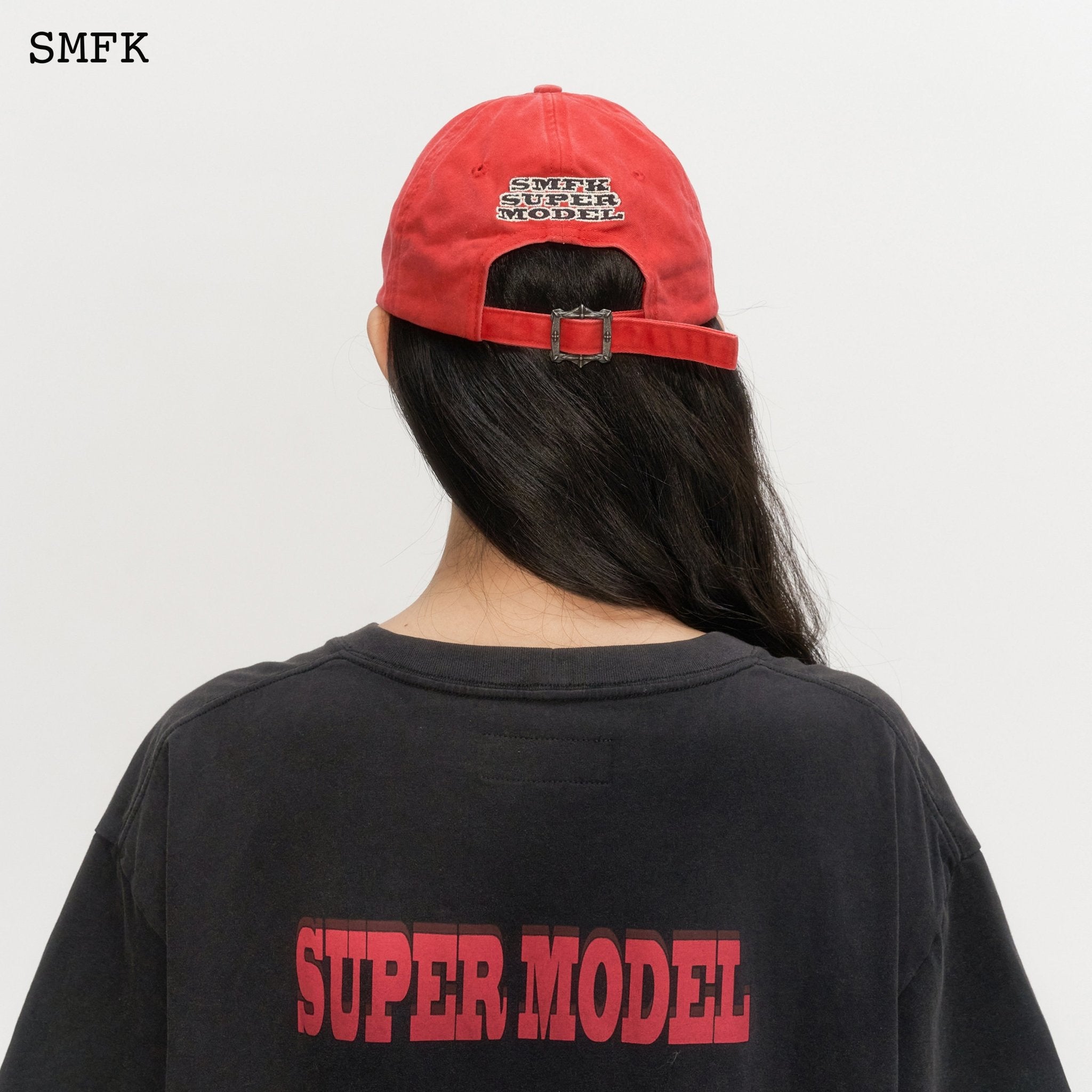 SMFK Wild World Warning Red Baseball Hat | MADA IN CHINA