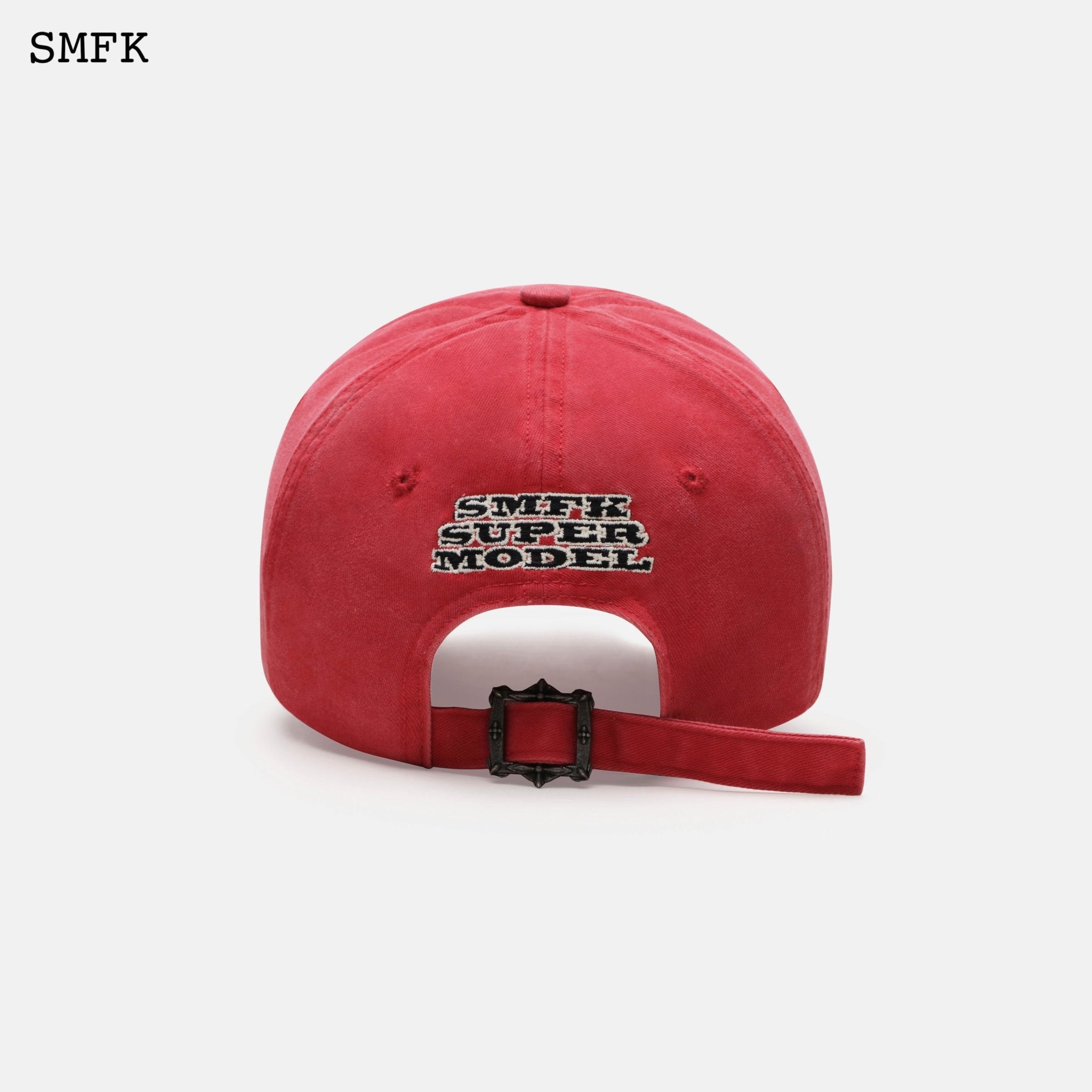 SMFK Wild World Warning Red Baseball Hat | MADA IN CHINA