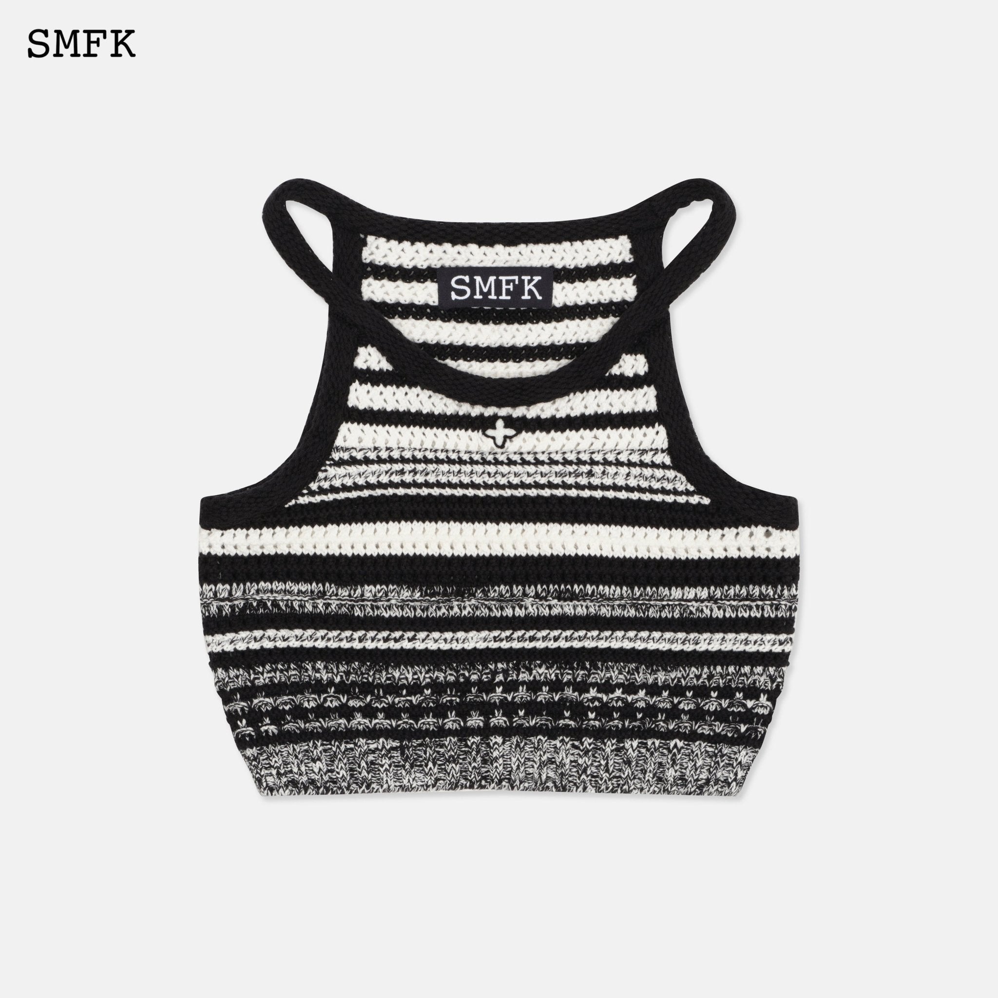 SMFK Wilderness Black And White Knitted Vest | MADA IN CHINA