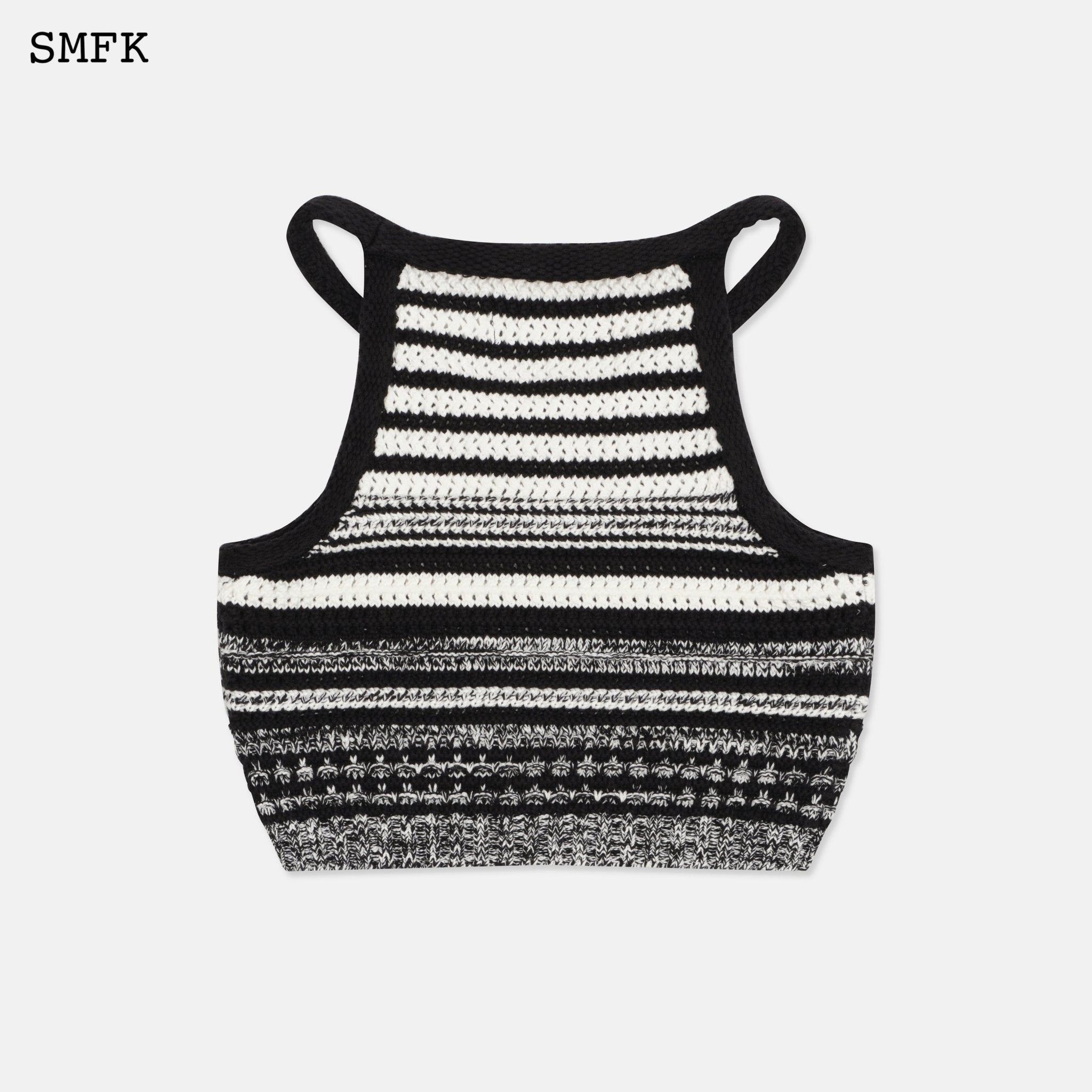 SMFK Wilderness Black And White Knitted Vest | MADA IN CHINA