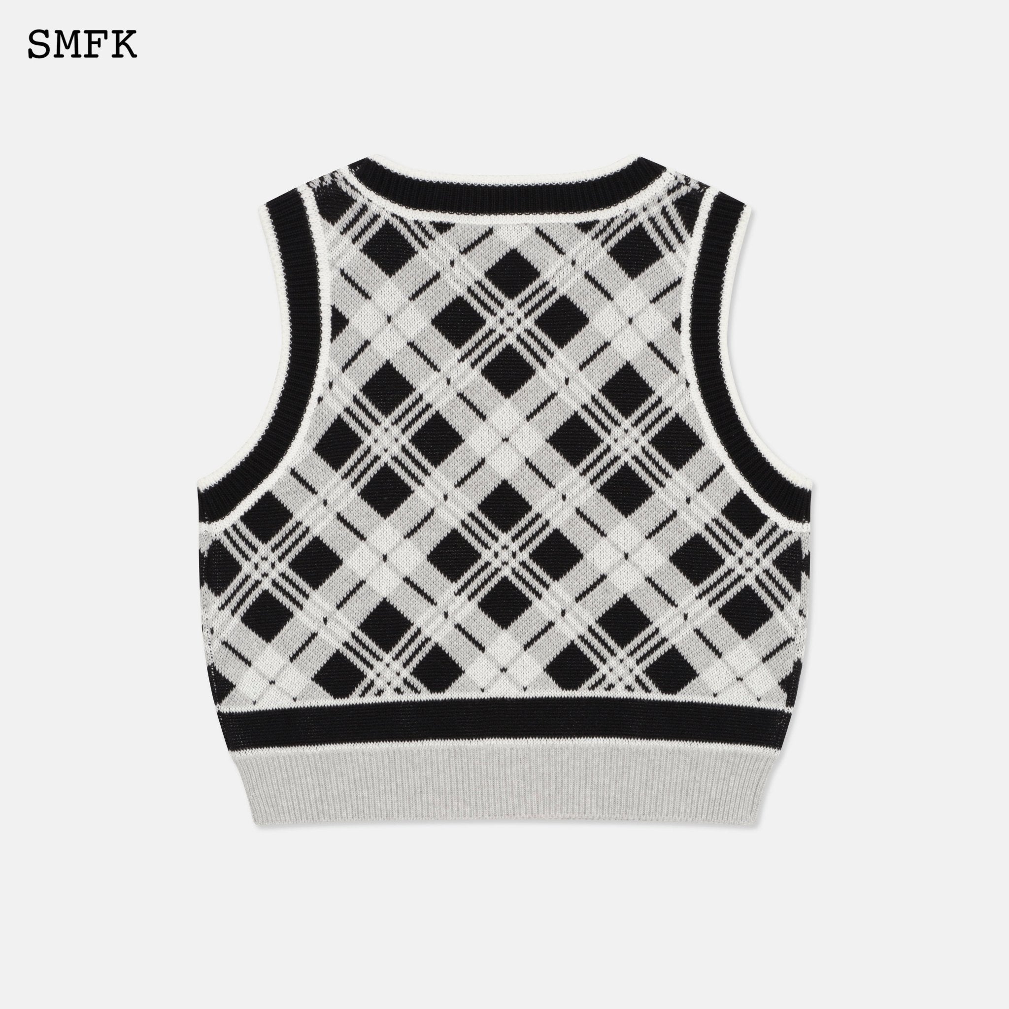 SMFK Wilderness Black And White Polo Vest | MADA IN CHINA