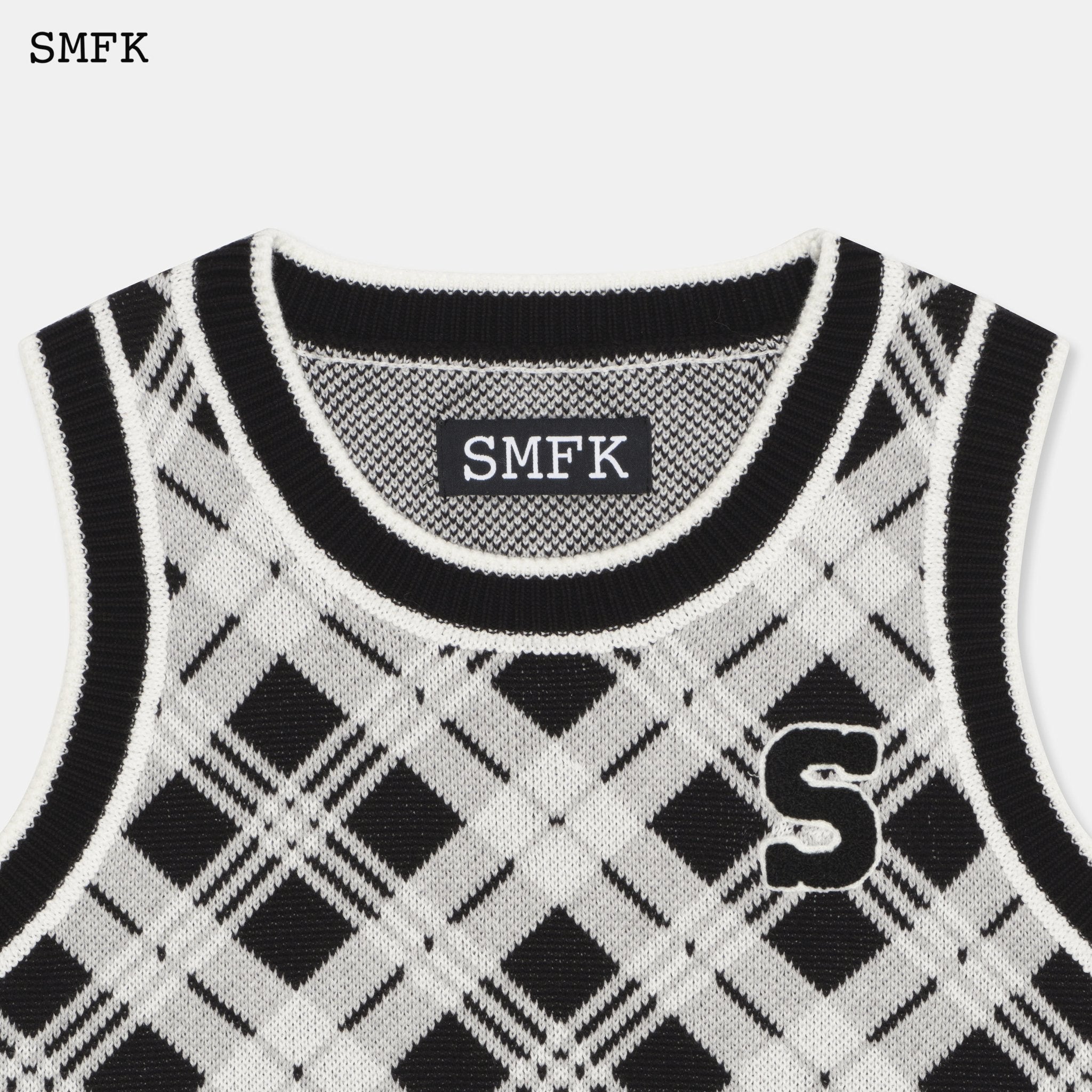 SMFK Wilderness Black And White Polo Vest | MADA IN CHINA