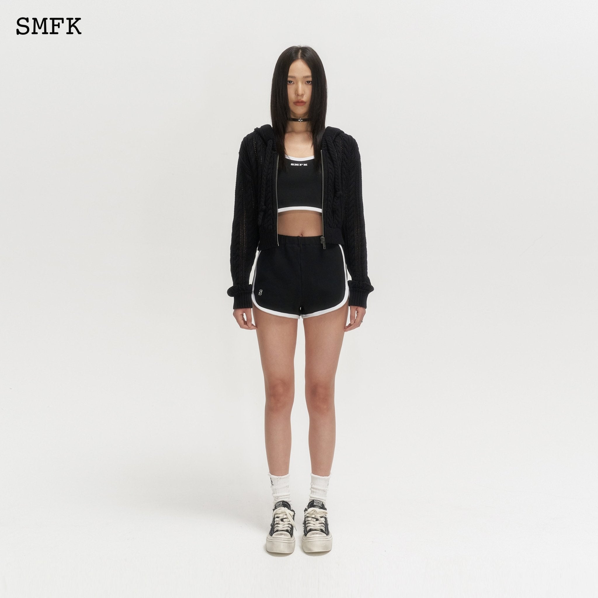 SMFK Wilderness Black Knitted Hoodie | MADA IN CHINA