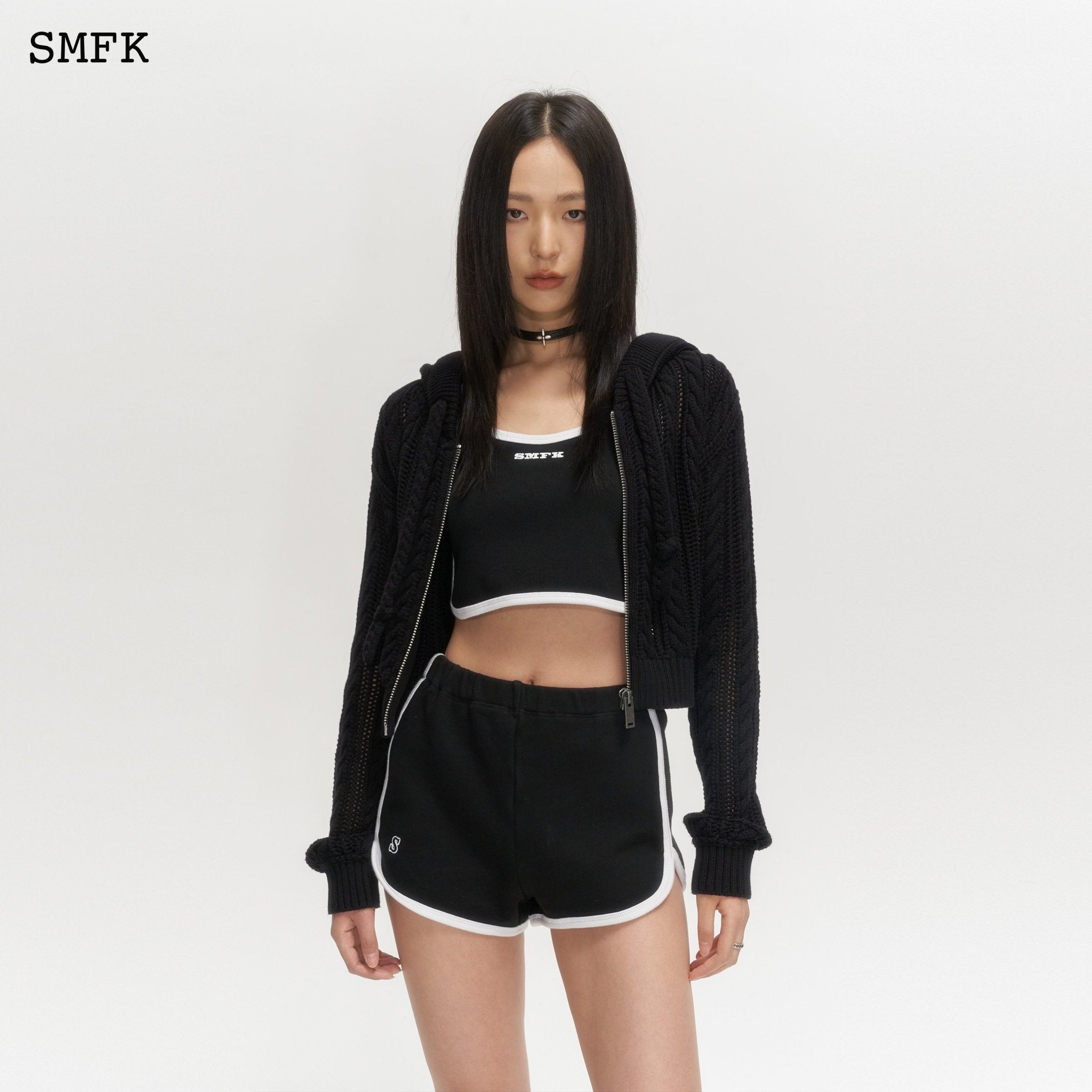 SMFK Wilderness Black Knitted Hoodie | MADA IN CHINA